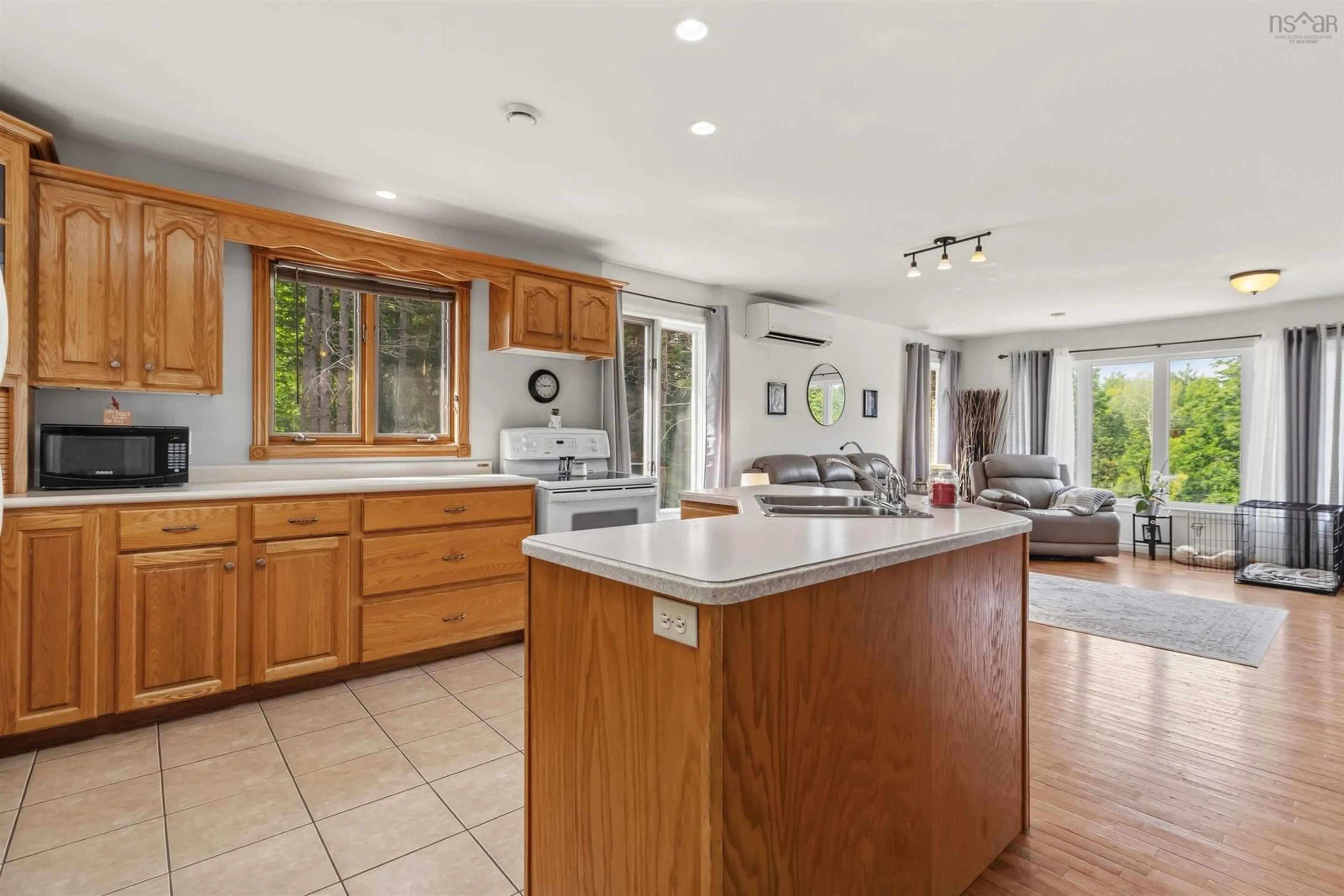 Open concept kitchen, ceramic/tile floor for 274 Mullock Rd, Rhodes Corner Nova Scotia B4V 5N5