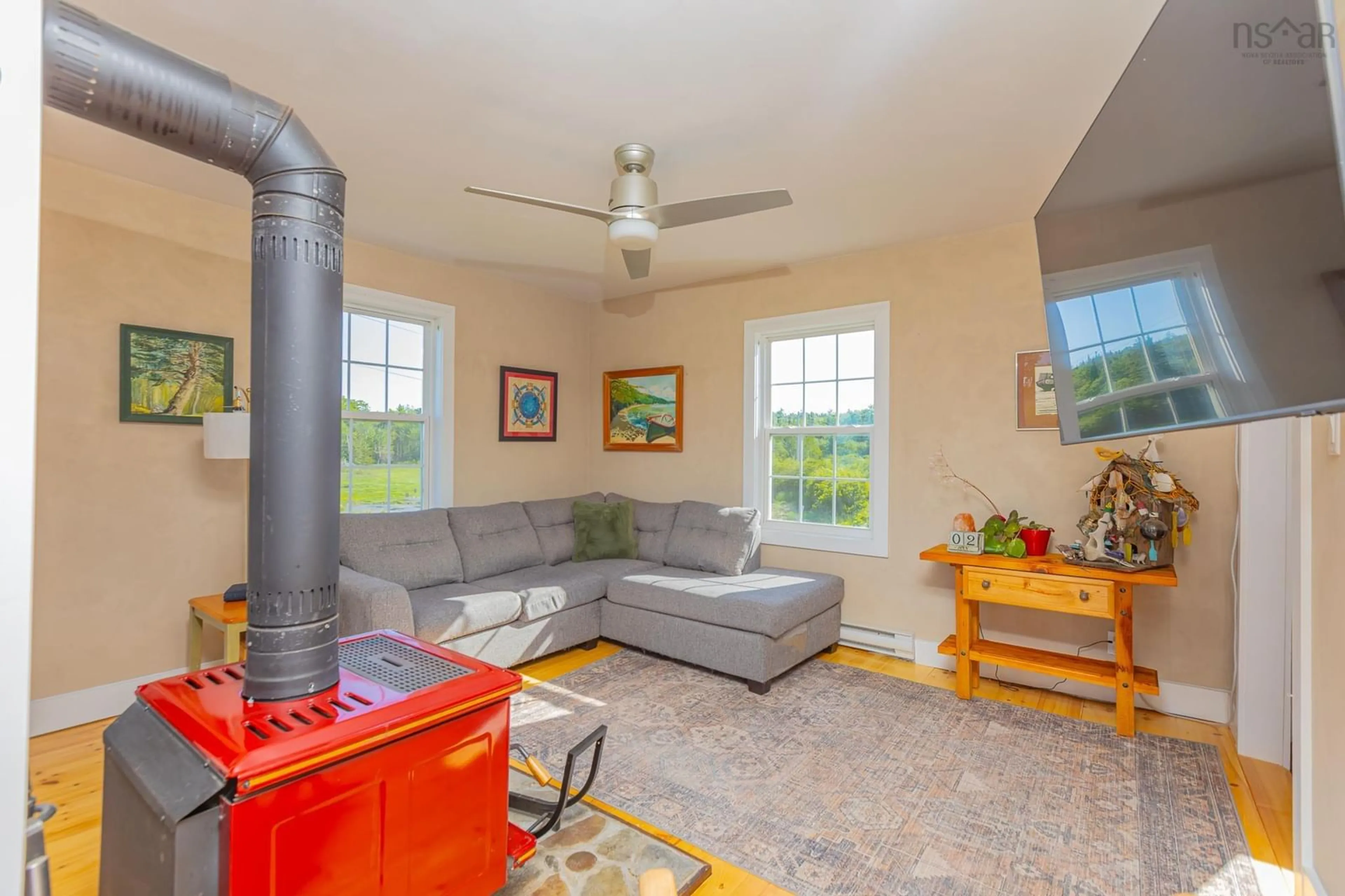 Living room with furniture, unknown for 343 West Sable Rd, Sable River Nova Scotia B0T 1V0