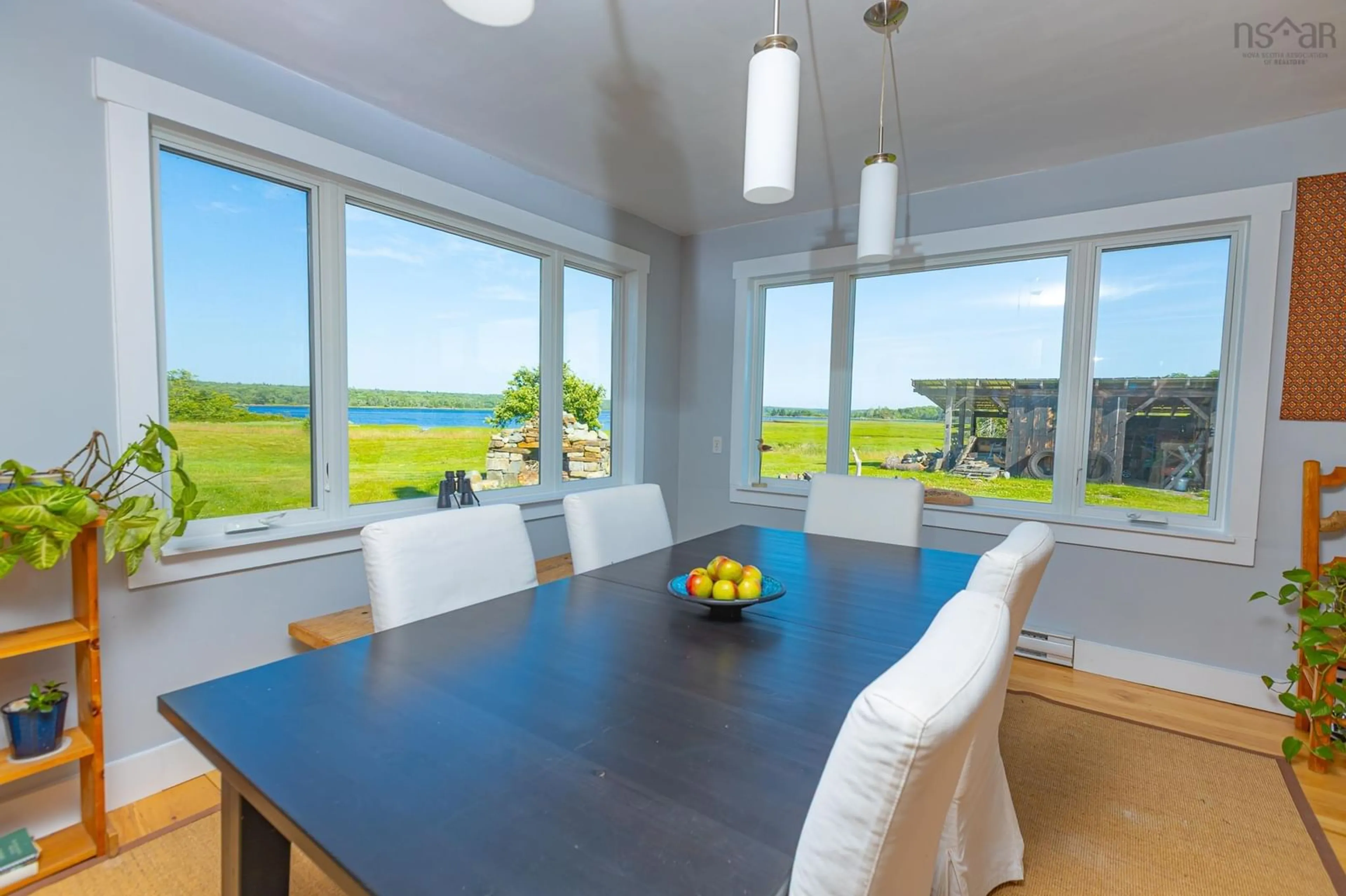 Dining room, wood/laminate floor for 343 West Sable Rd, Sable River Nova Scotia B0T 1V0