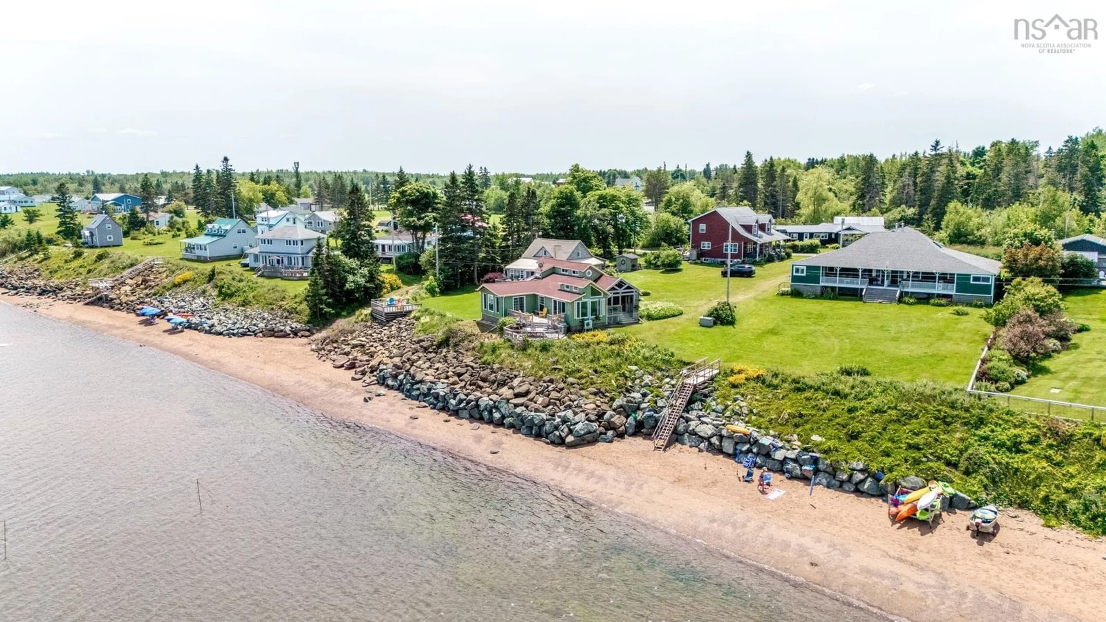 A pic from outside/outdoor area/front of a property/back of a property/a pic from drone, water/lake/river/ocean view for Murdock Lane #51, Tidnish Bridge Nova Scotia B4H 3X9