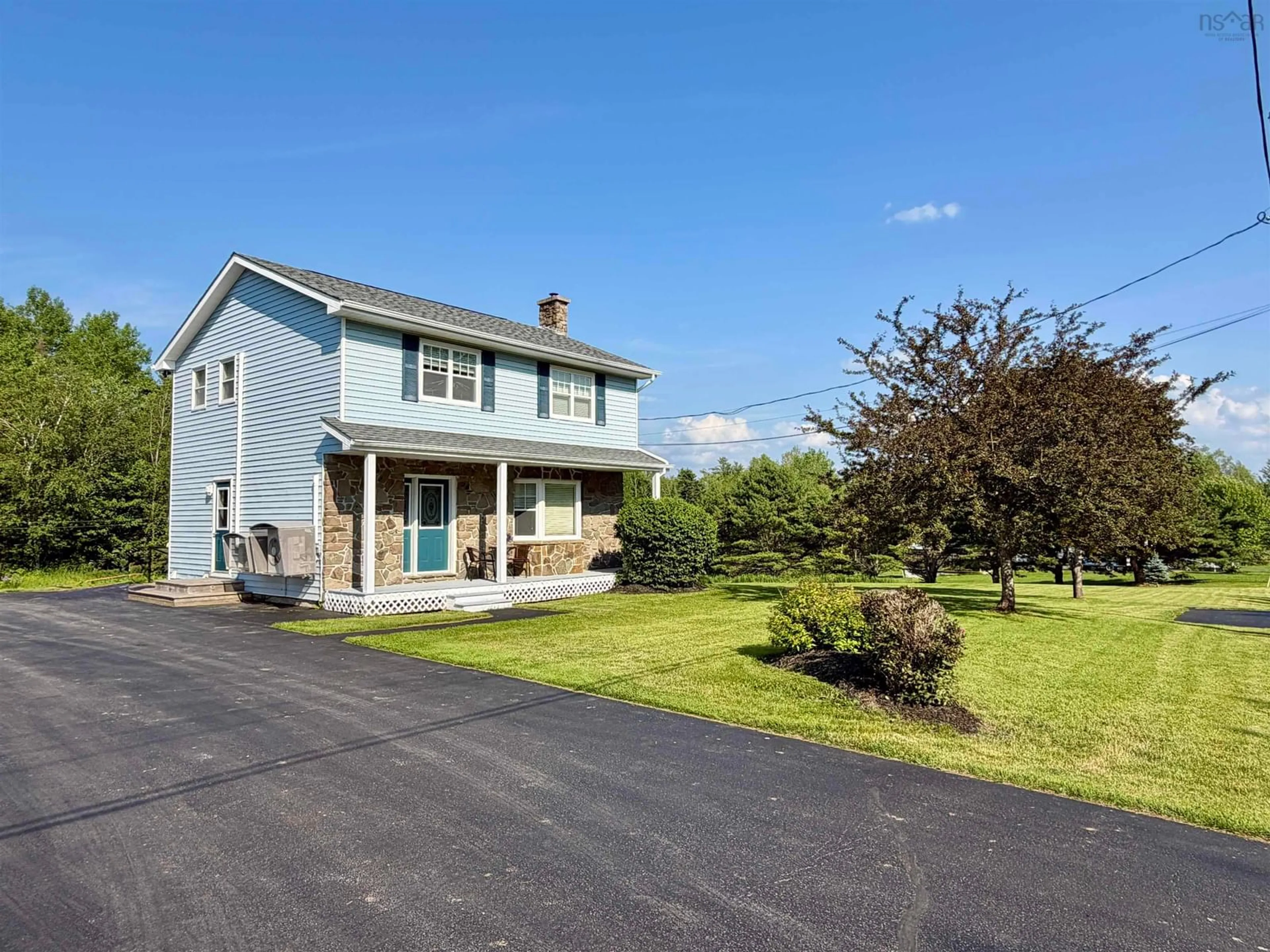 Home with vinyl exterior material, street for 67 Mountain View Dr, Pleasant Valley Nova Scotia B2G 2K9