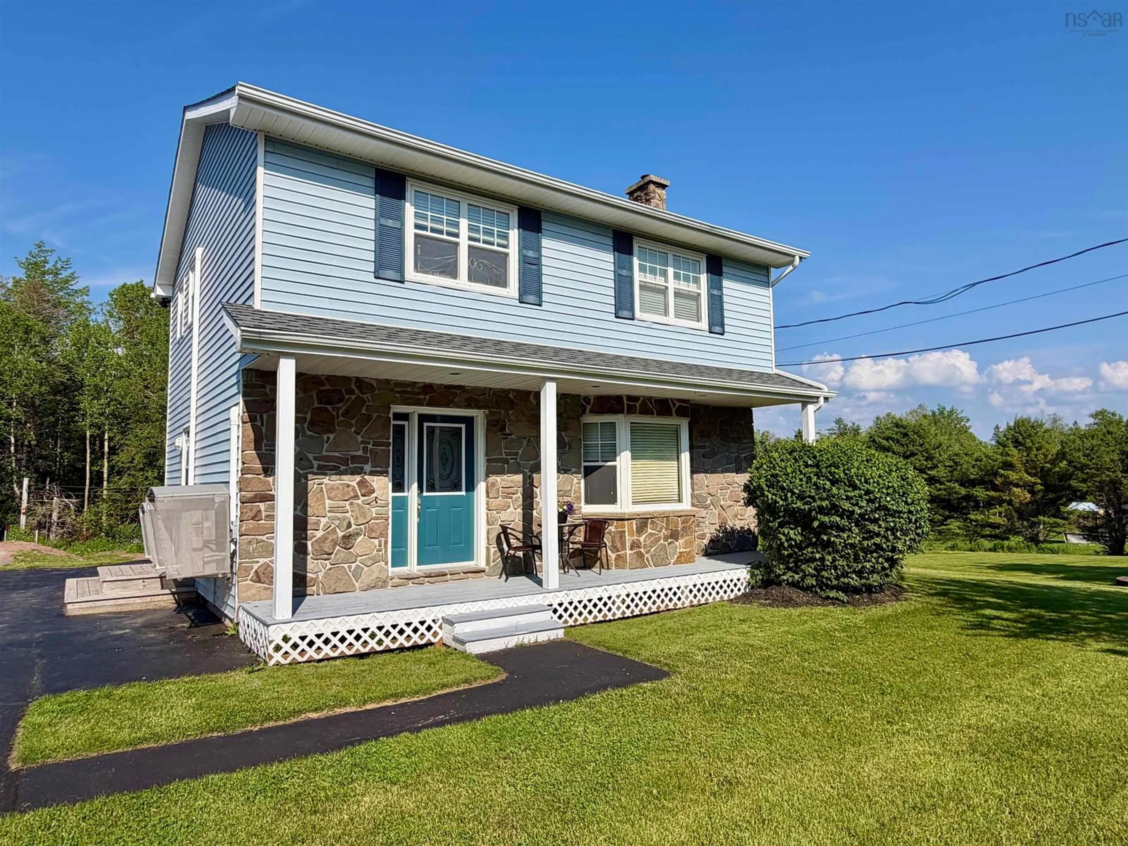Home with vinyl exterior material, street for 67 Mountain View Dr, Pleasant Valley Nova Scotia B2G 2K9