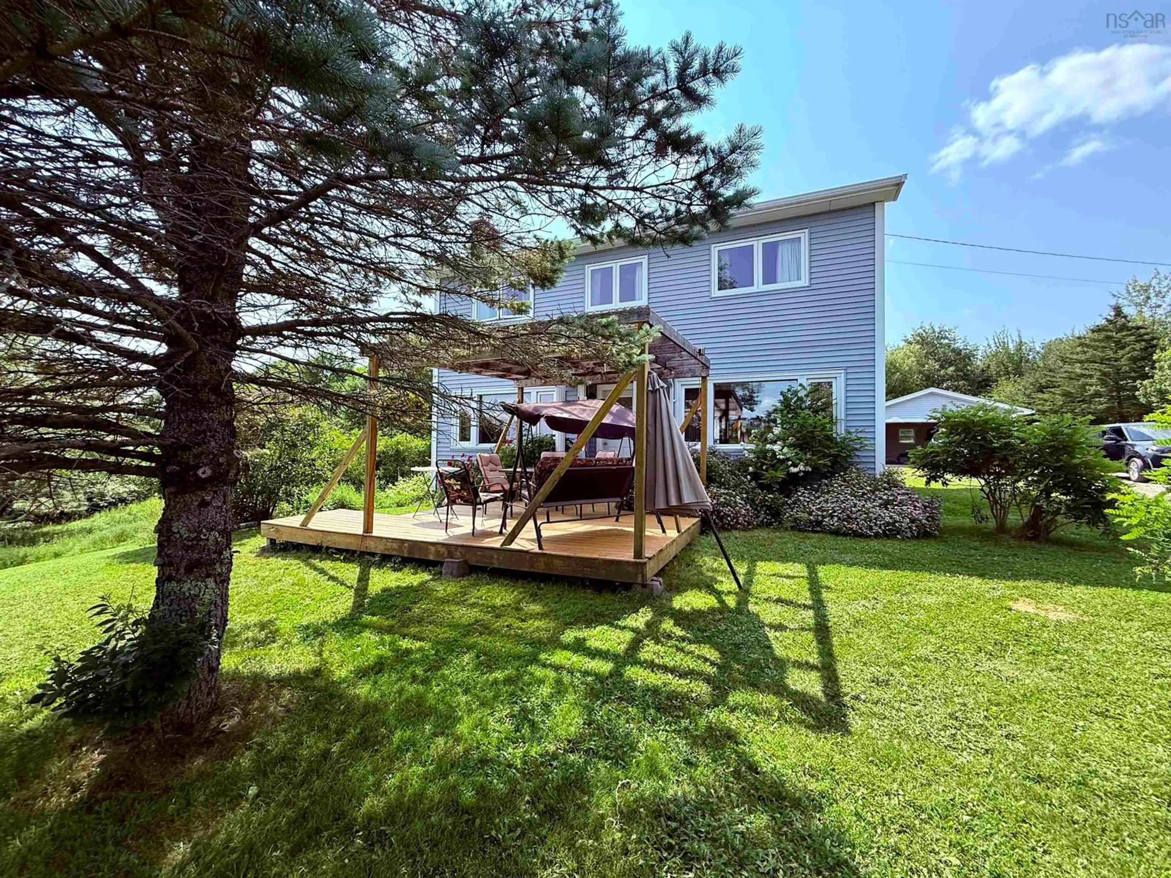 A pic from outside/outdoor area/front of a property/back of a property/a pic from drone, water/lake/river/ocean view for 2246 Highway 2 Hwy, Milford Nova Scotia B0N 1Y0