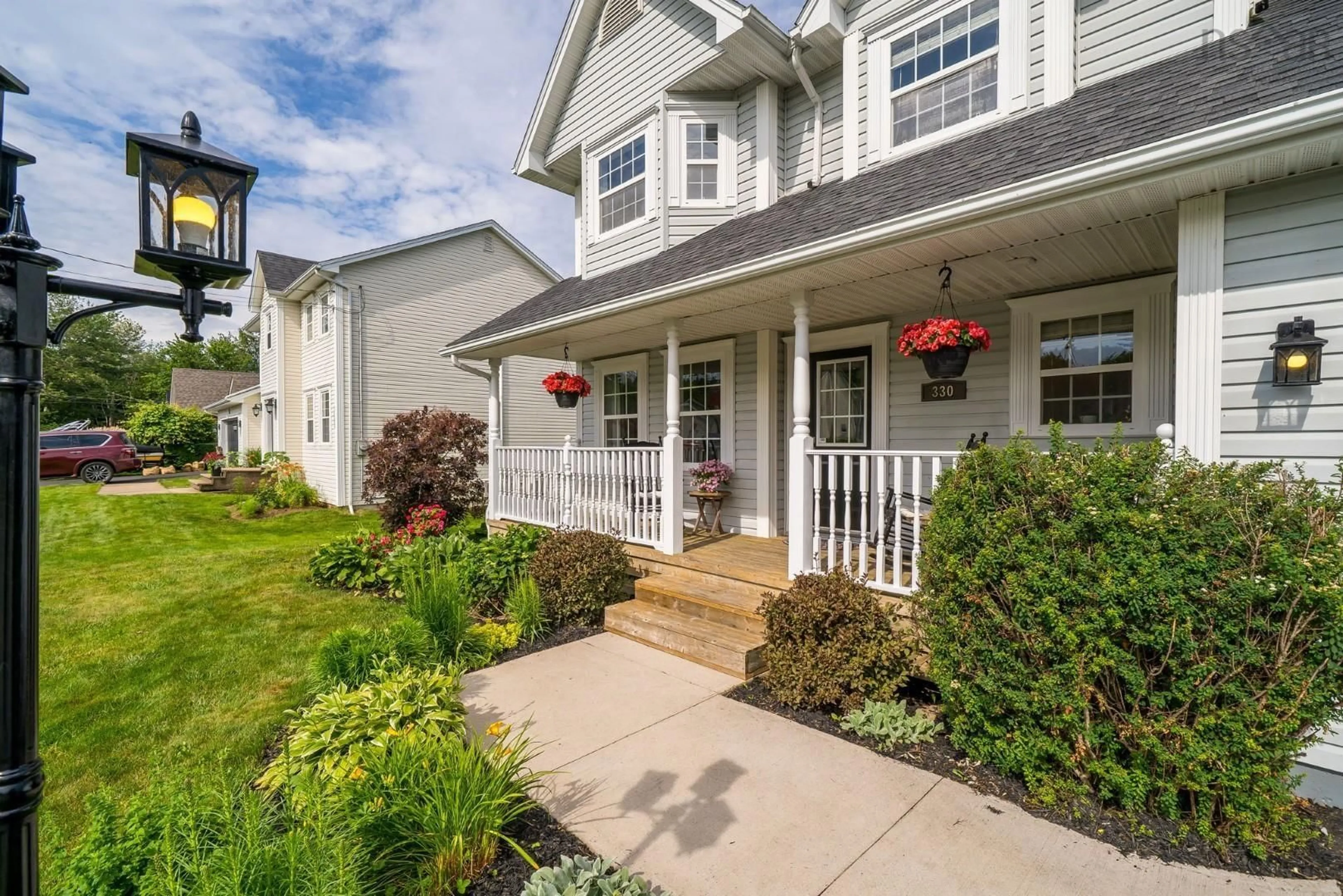 Home with vinyl exterior material, street for 330 Springfield Lake Rd, Middle Sackville Nova Scotia B4E 3B1
