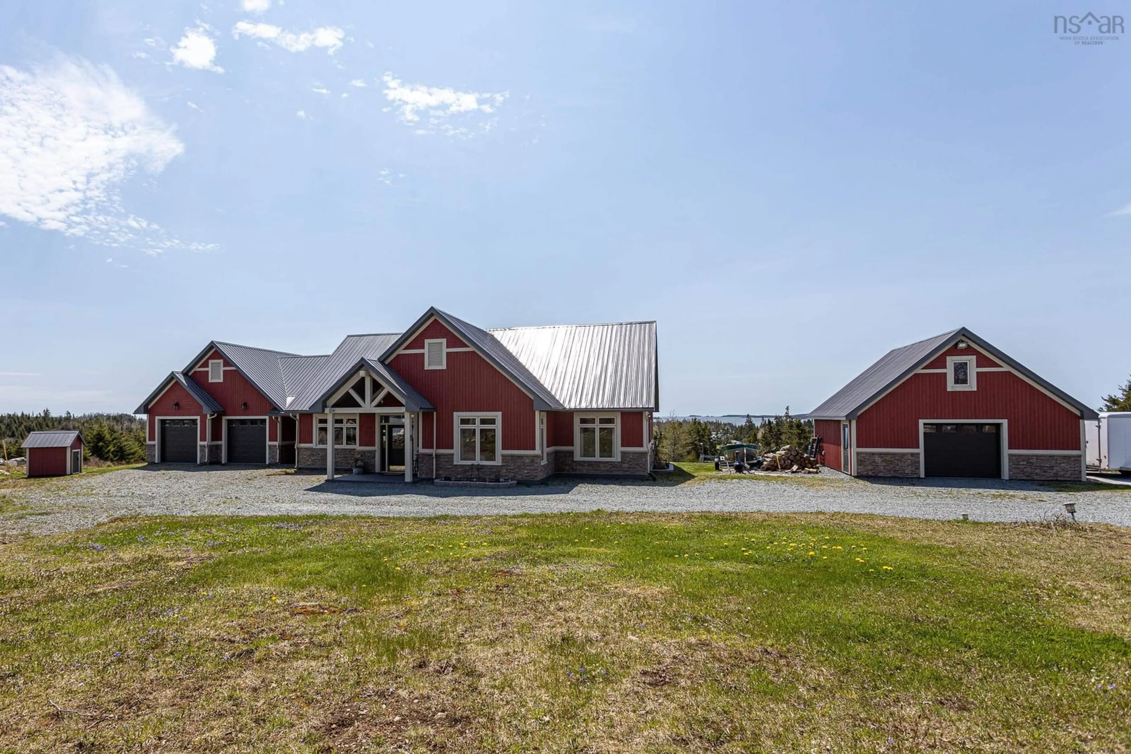 A pic from outside/outdoor area/front of a property/back of a property/a pic from drone, mountain view for 65 Monks Rd, East Ship Harbour Nova Scotia B0J 3H0