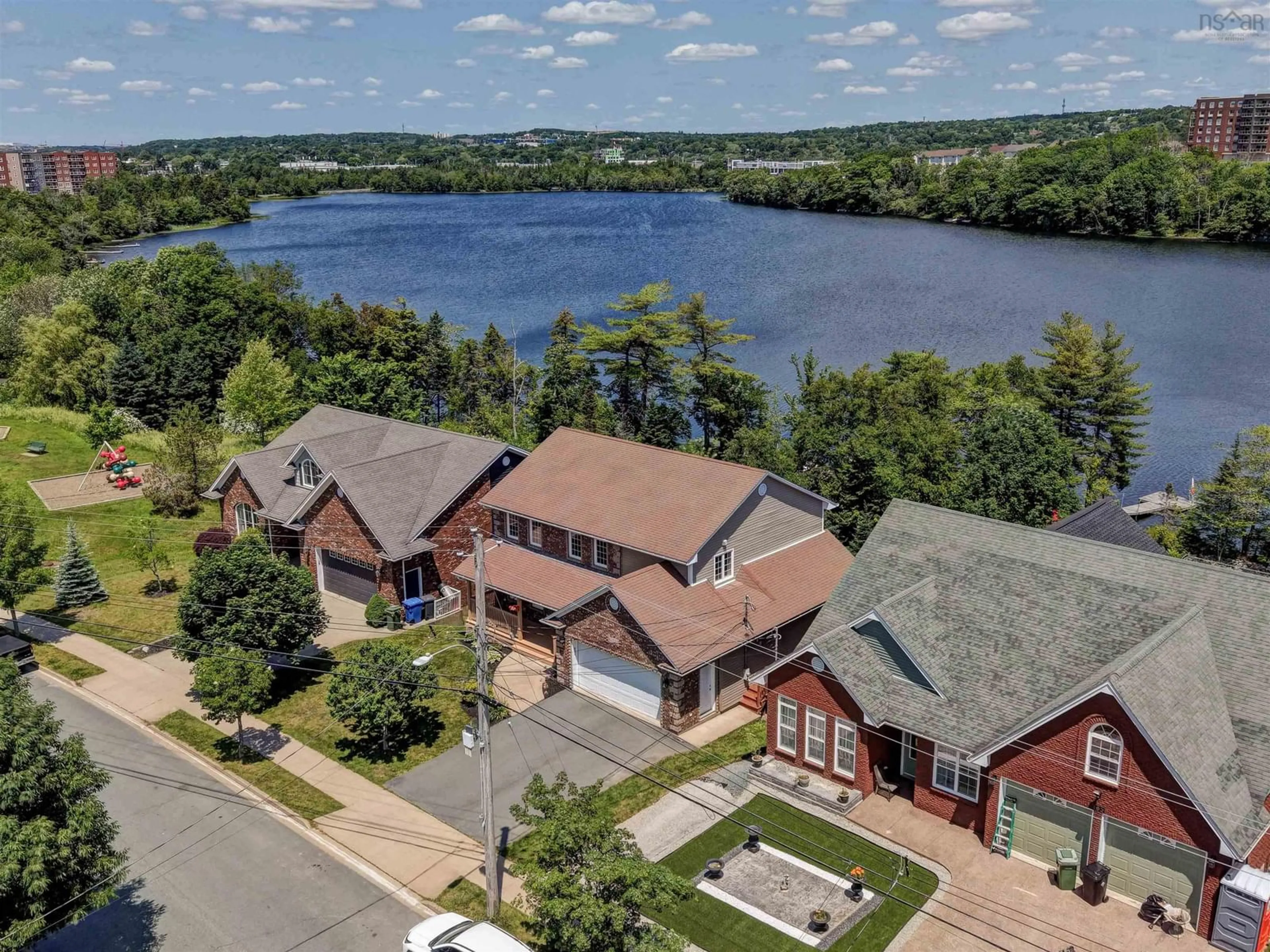 A pic from outside/outdoor area/front of a property/back of a property/a pic from drone, water/lake/river/ocean view for 186 Freshwater Trail, Dartmouth Nova Scotia B2W 0A5