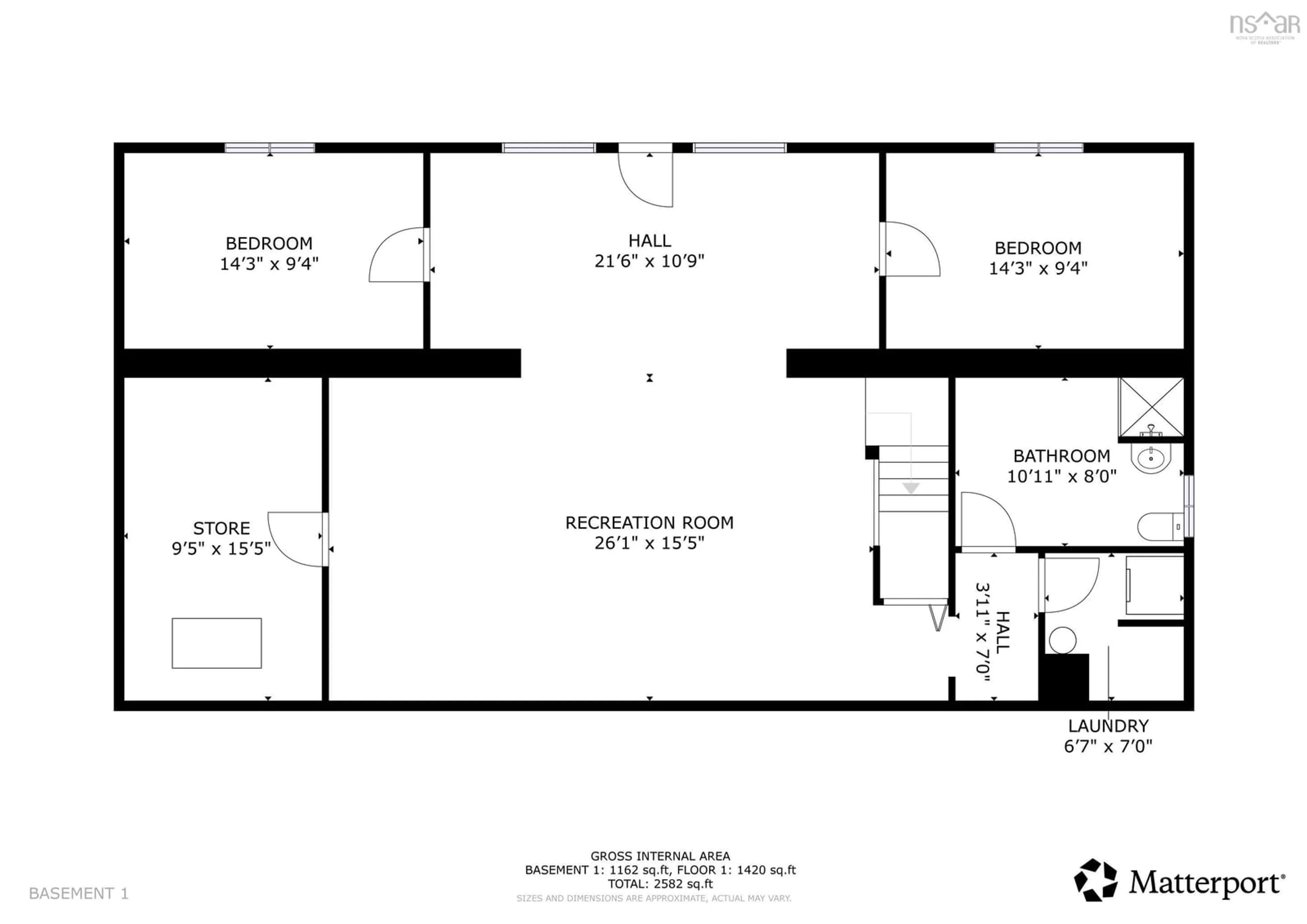 Floor plan for 9 Leeward Lane, East Lawrencetown Nova Scotia B2Z 1V2