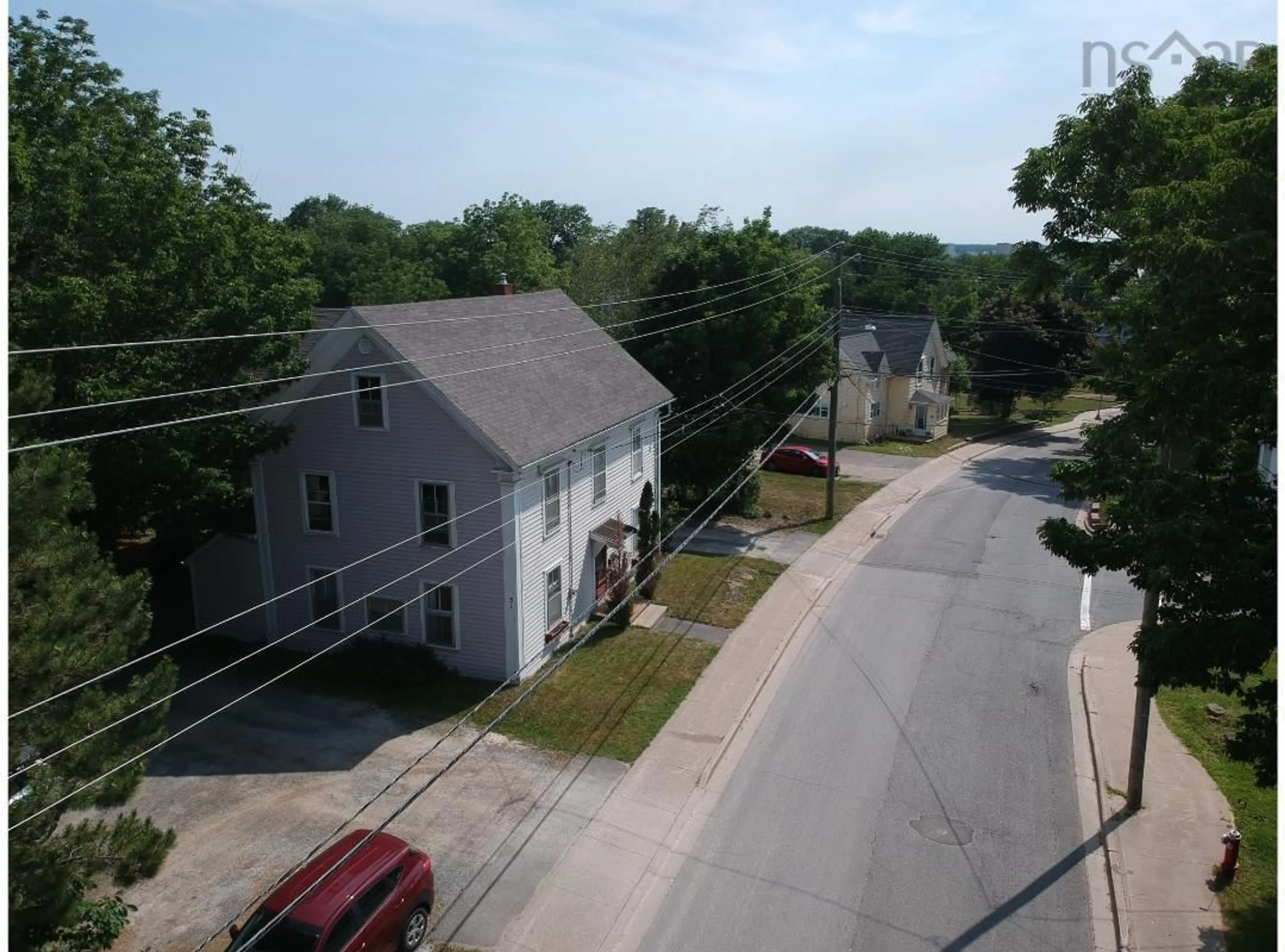 A pic from outside/outdoor area/front of a property/back of a property/a pic from drone, street for 31 Prince St, Hantsport Nova Scotia B0P 1P0