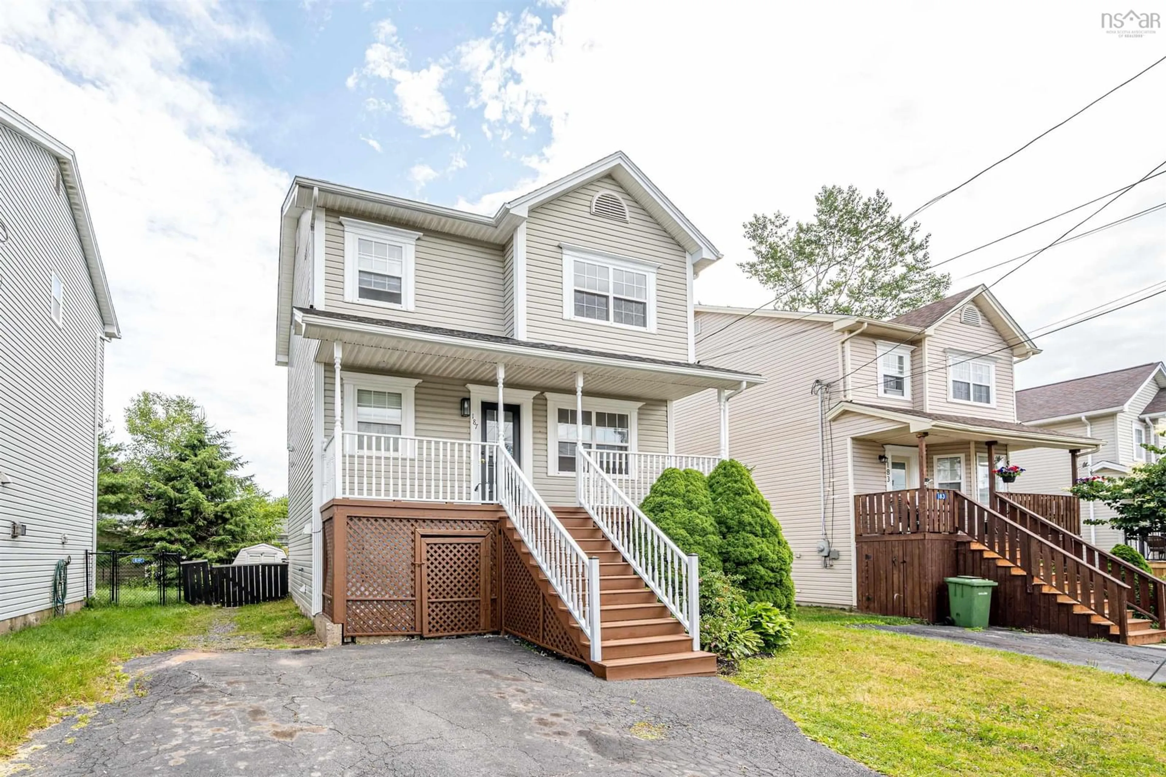 Home with vinyl exterior material, street for 187 James St, Timberlea Nova Scotia B3T 1P1