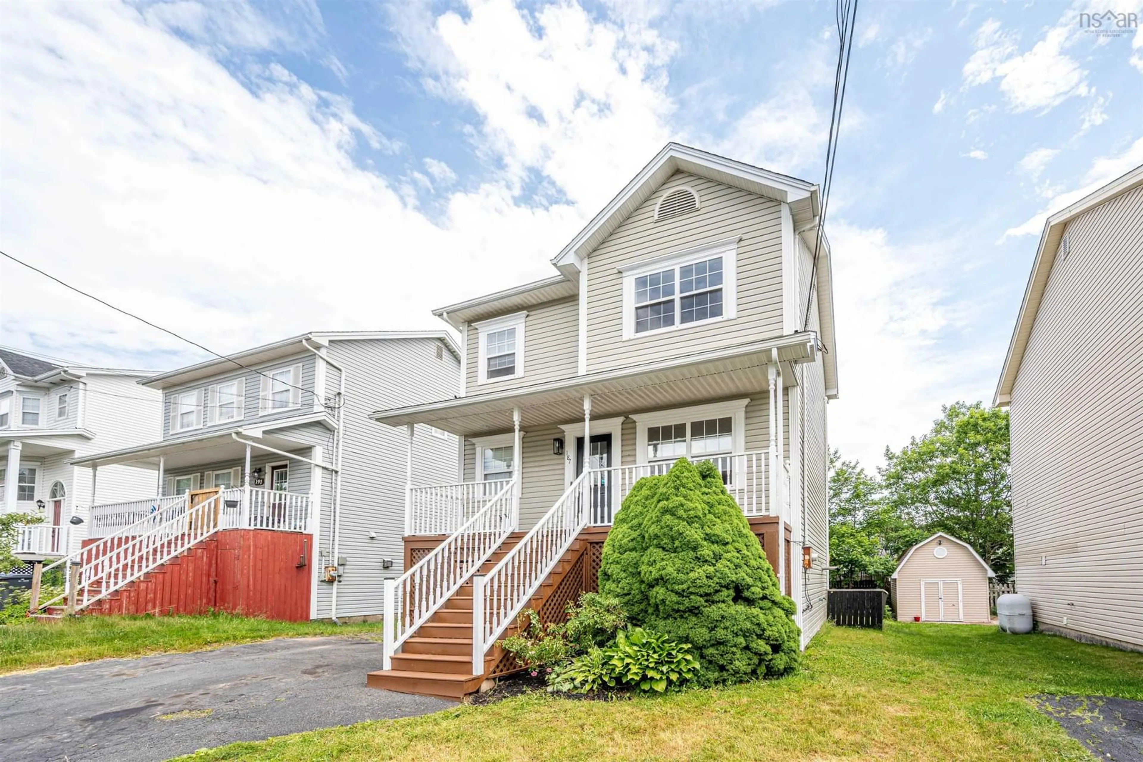Home with vinyl exterior material, street for 187 James St, Timberlea Nova Scotia B3T 1P1