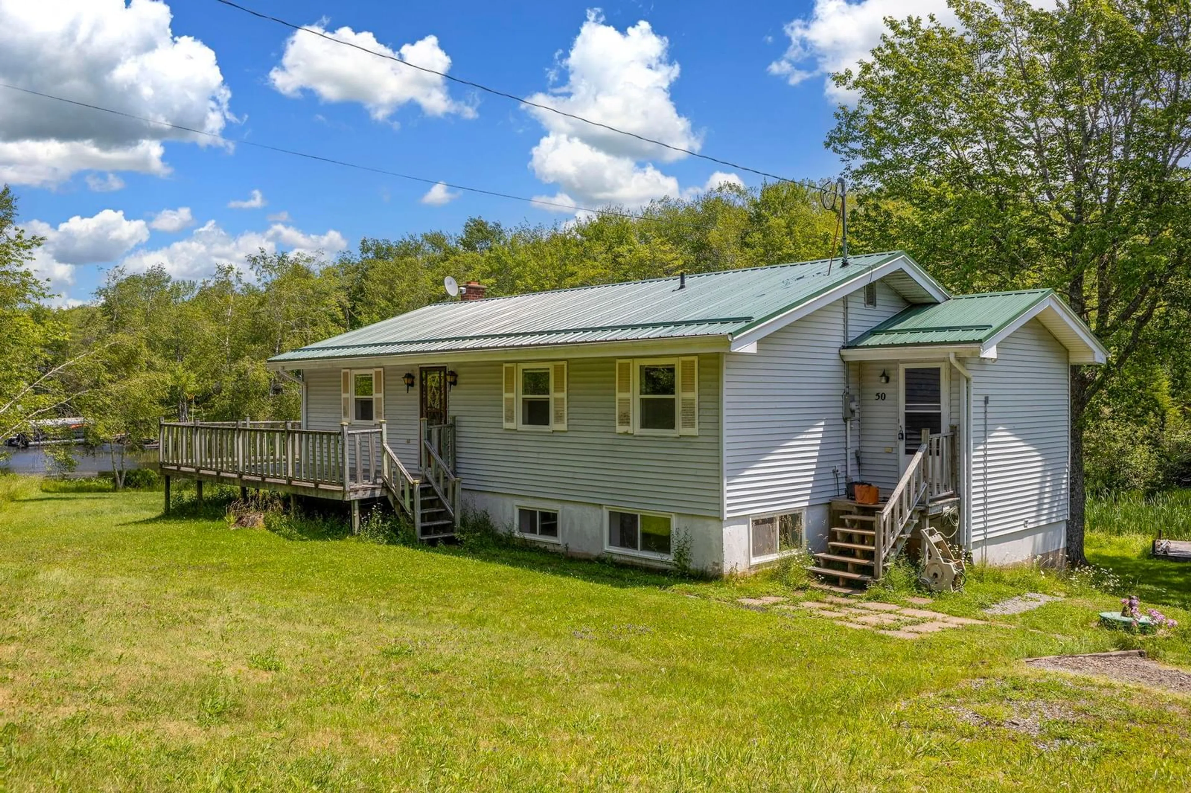 A pic from outside/outdoor area/front of a property/back of a property/a pic from drone, unknown for 50 South Stewart Rd, Shortts Lake Nova Scotia B0N 2J0