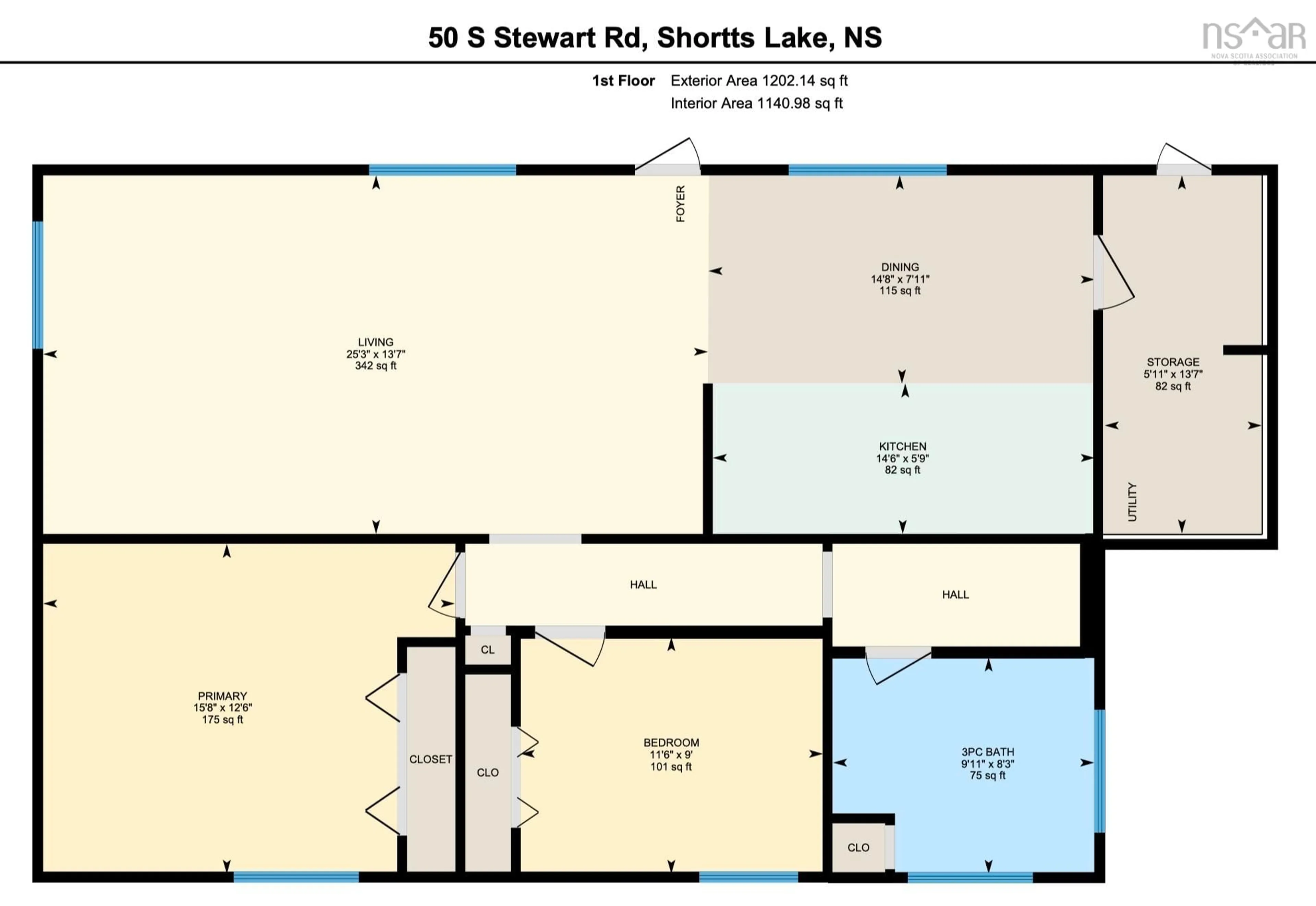 Floor plan for 50 South Stewart Rd, Shortts Lake Nova Scotia B0N 2J0