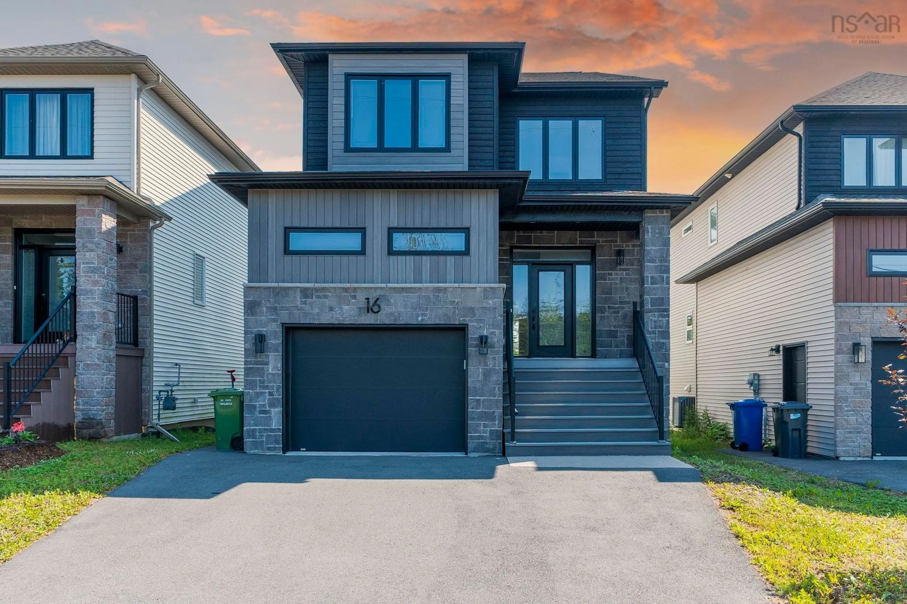 Home with brick exterior material, street for 16 Breaktrail Dr, Bedford Nova Scotia B4B 2J7