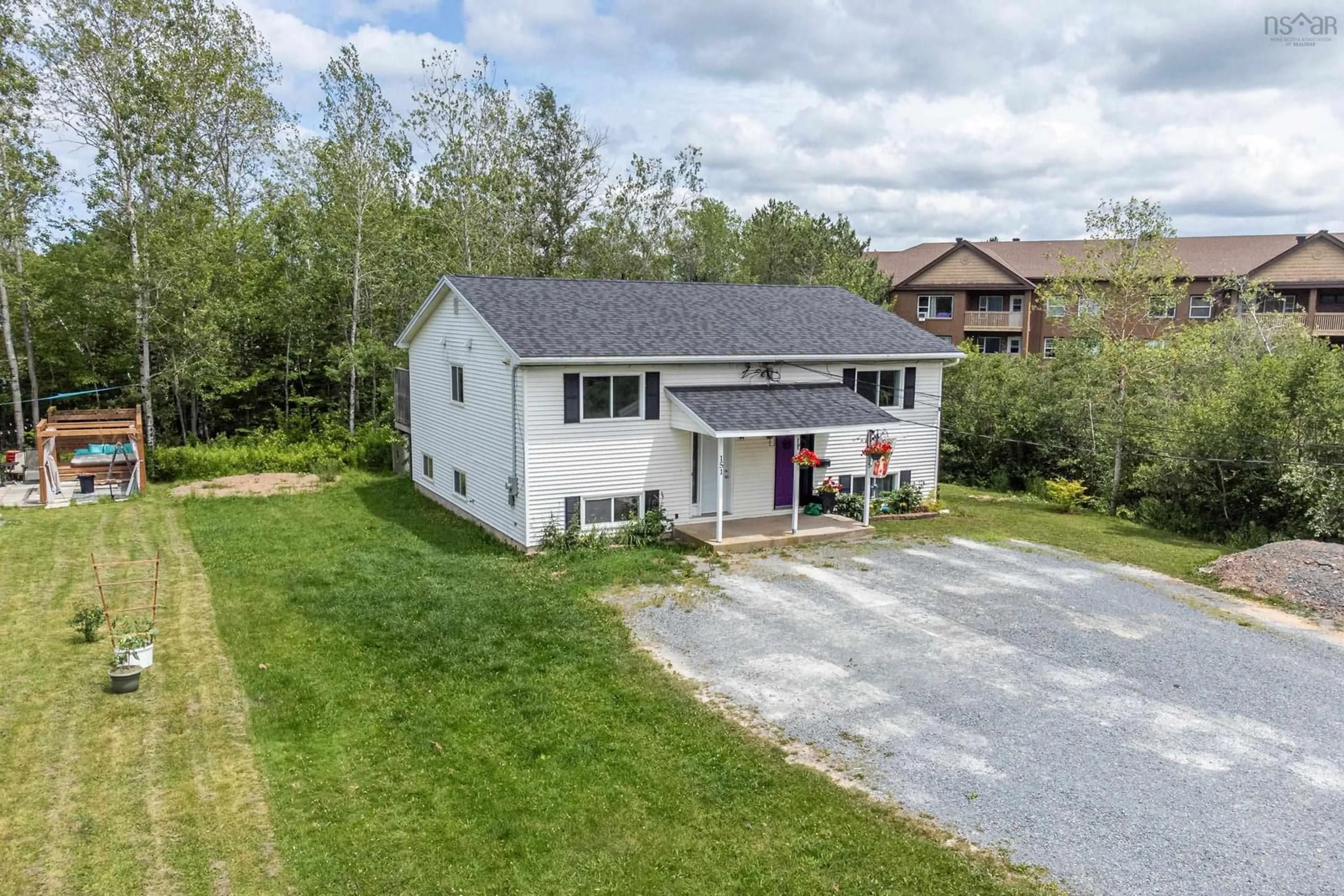 A pic from outside/outdoor area/front of a property/back of a property/a pic from drone, unknown for 151 Highway 277, Lantz Nova Scotia B2S 1S9