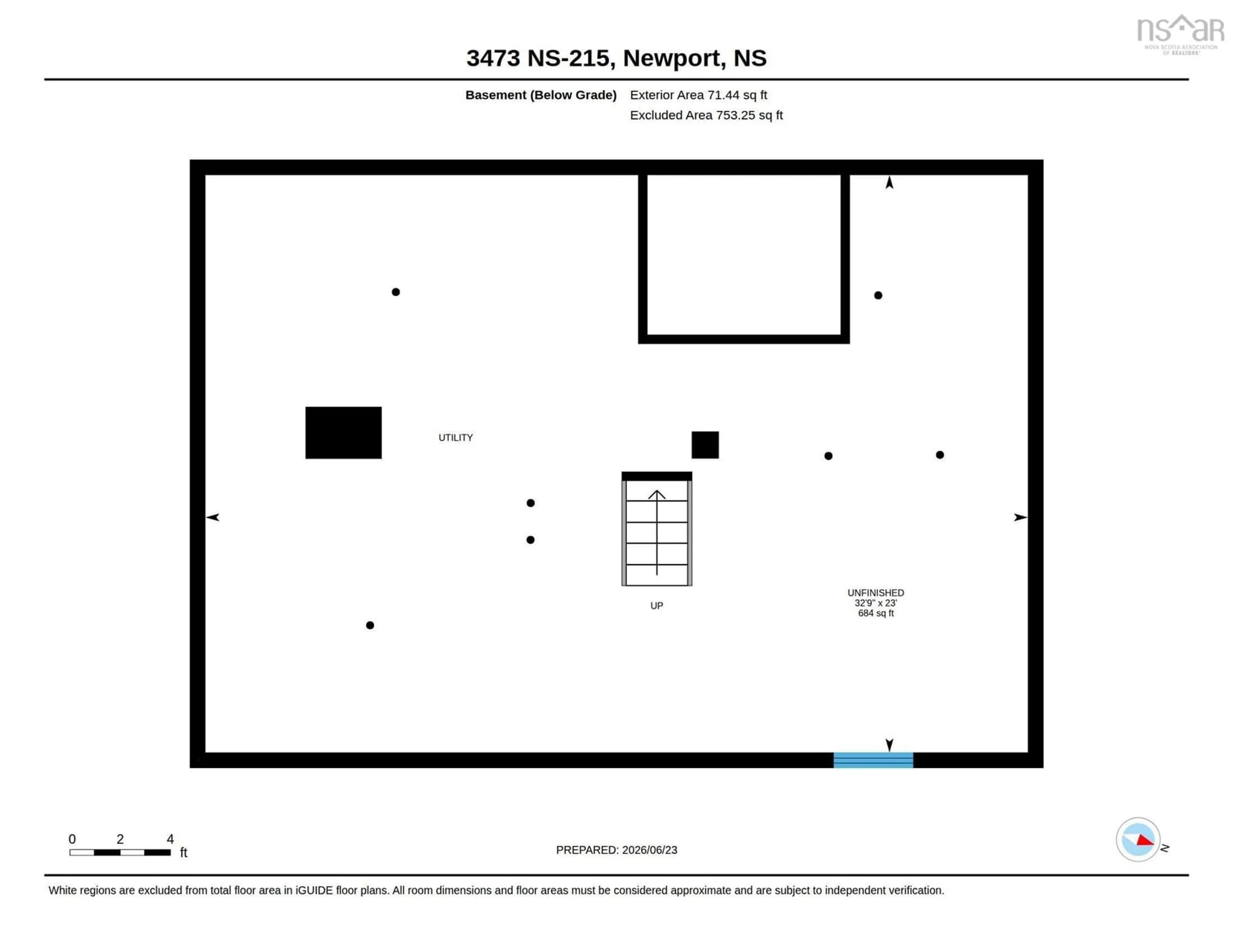 Floor plan for 3473 Highway 215 Hwy, Centre Burlington Nova Scotia B0N 2A0