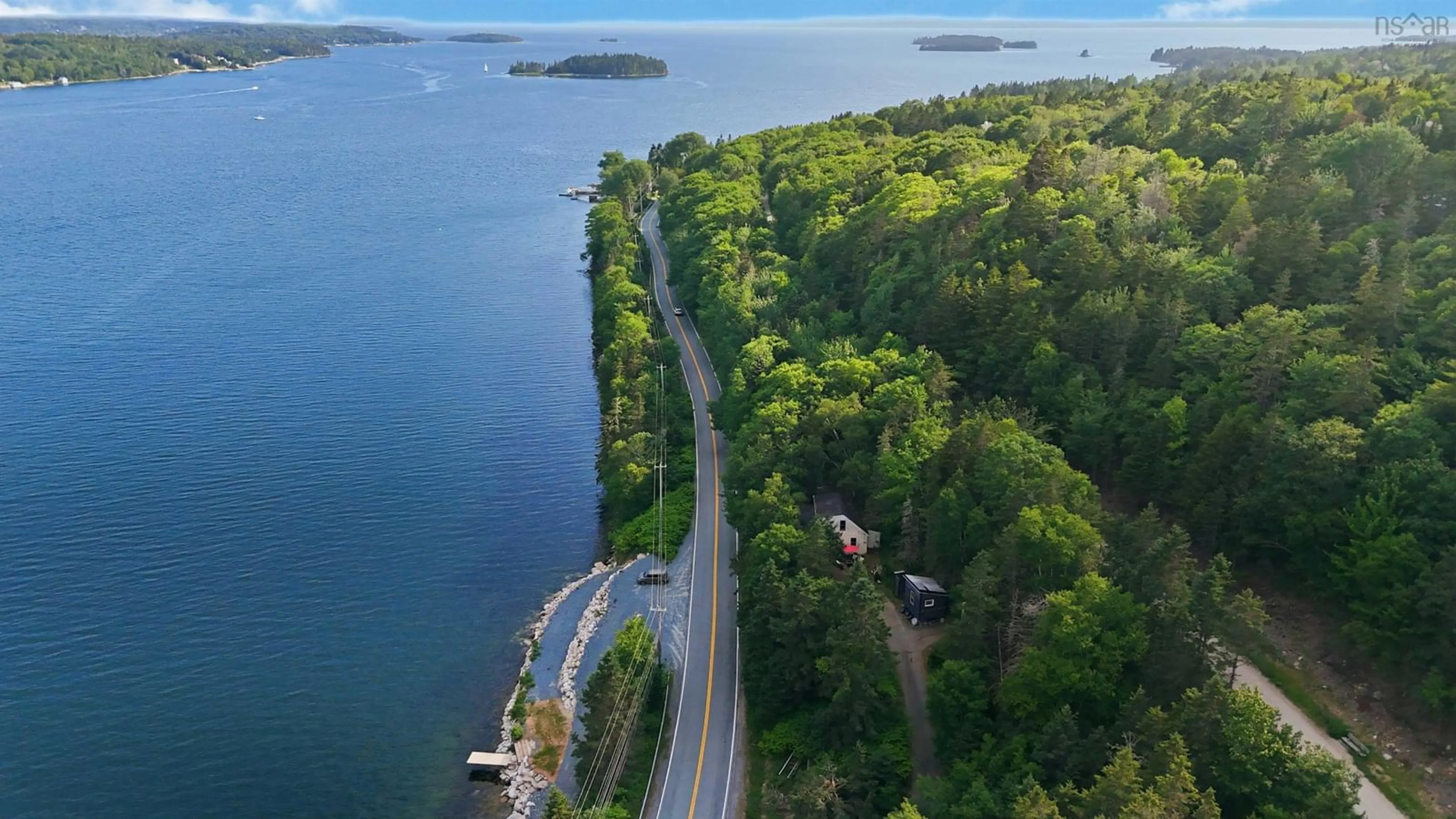 A pic from outside/outdoor area/front of a property/back of a property/a pic from drone, water/lake/river/ocean view for 6629 St. Margaret's Bay Rd, Head Of St. Margarets Bay Nova Scotia B3Z 2A2