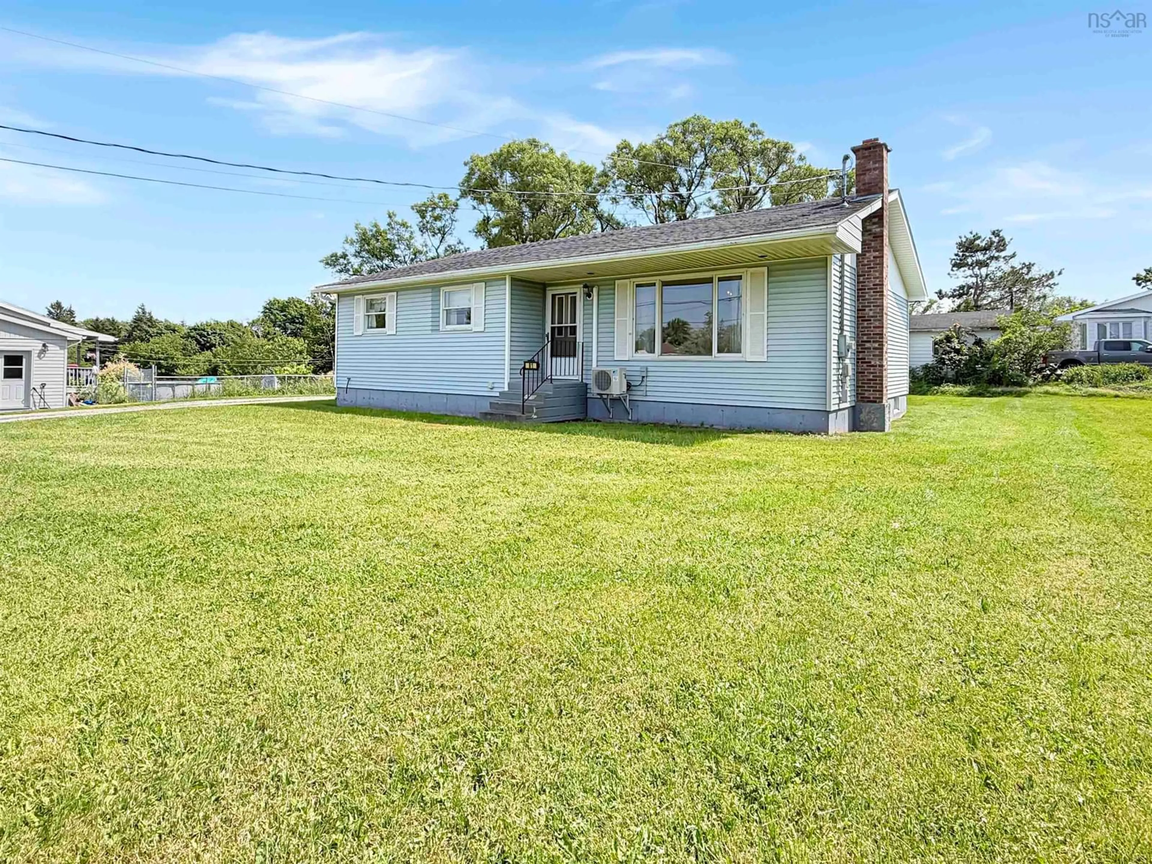 A pic from outside/outdoor area/front of a property/back of a property/a pic from drone, water/lake/river/ocean view for 81 Acadia Ave, Stellarton Nova Scotia B0K 1S0