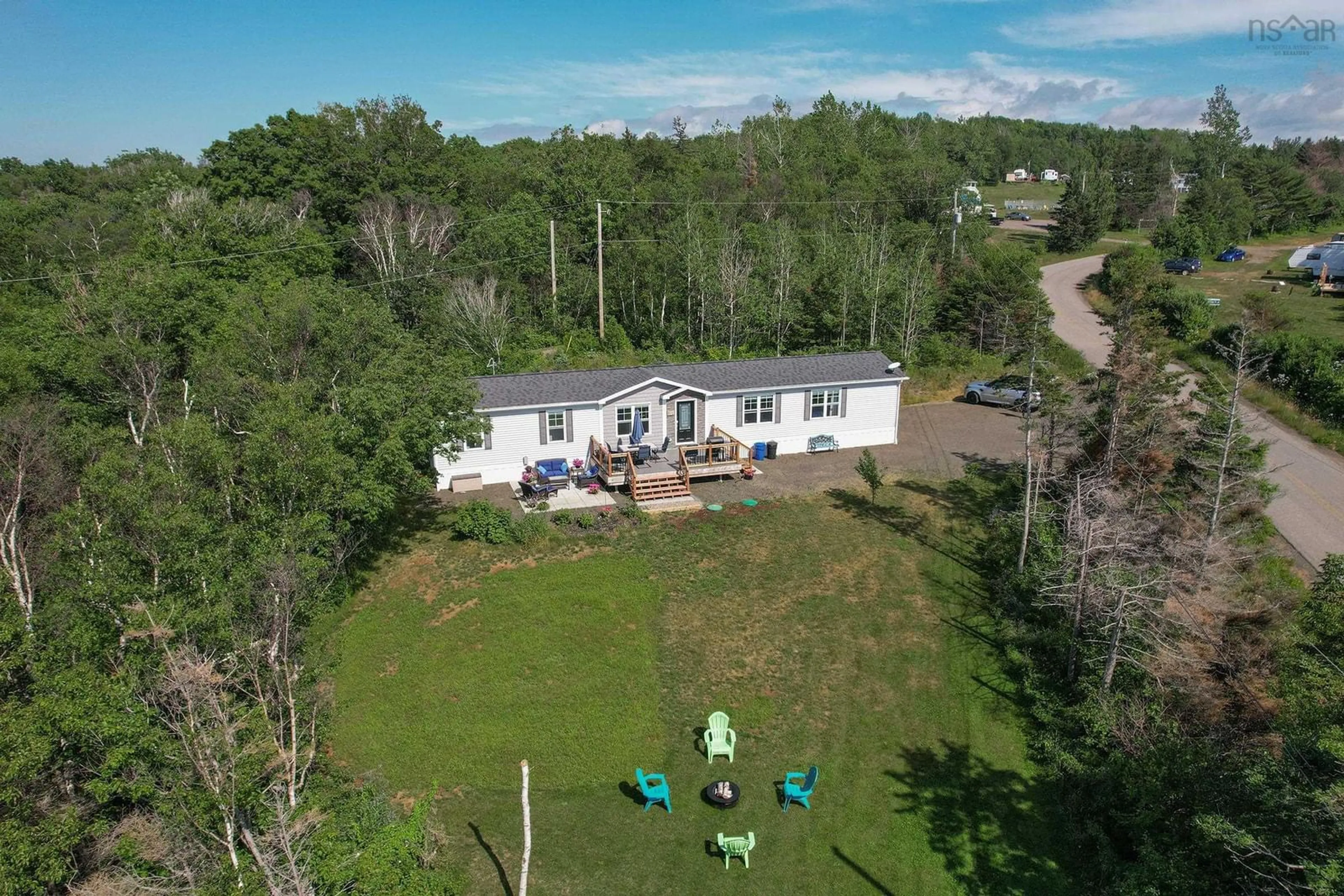 A pic from outside/outdoor area/front of a property/back of a property/a pic from drone, water/lake/river/ocean view for 80 Delaps Cove Rd, Delaps Cove Nova Scotia B0S 1A0