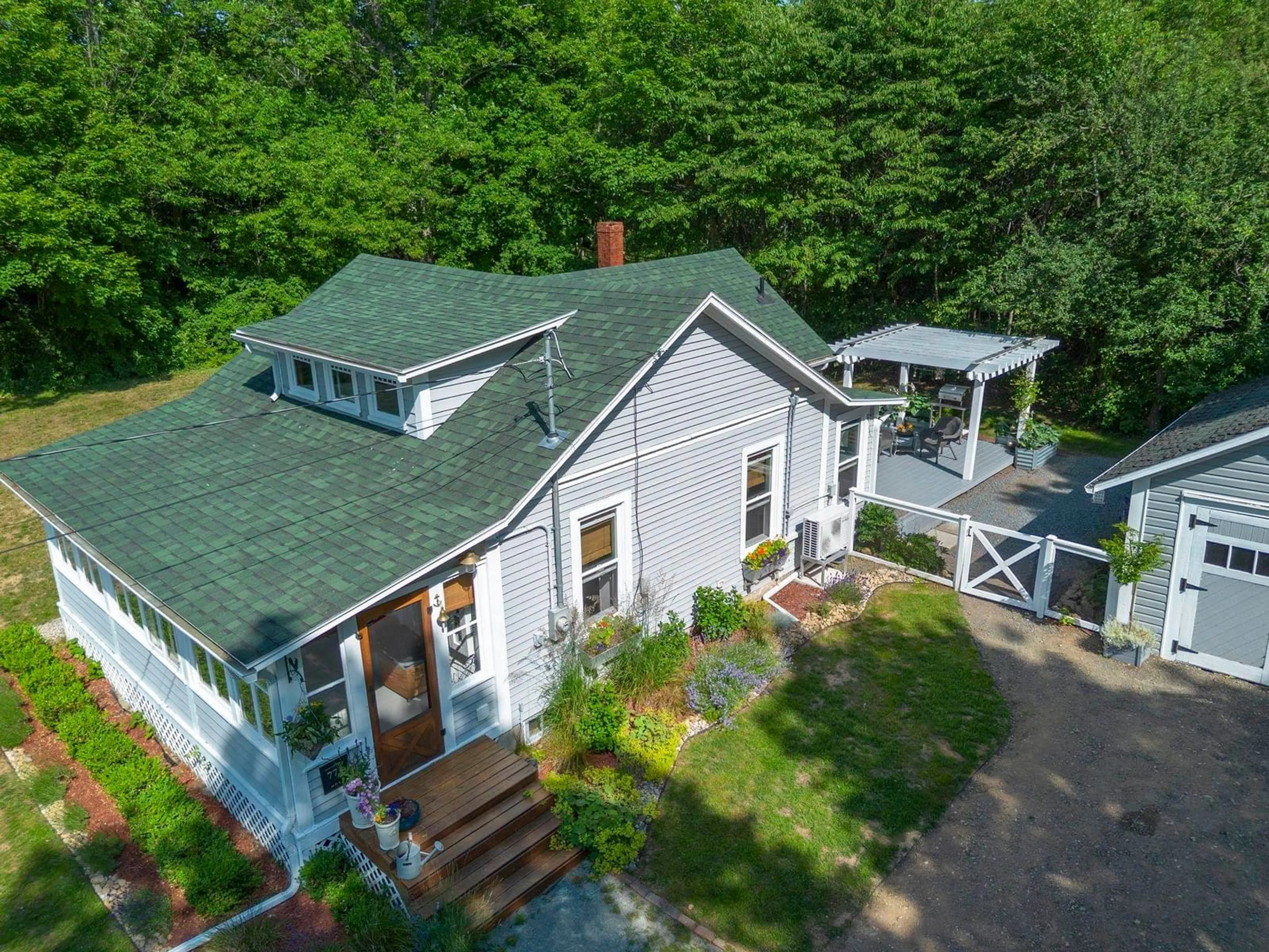 A pic from outside/outdoor area/front of a property/back of a property/a pic from drone, unknown for 772 Highway 1, Deep Brook Nova Scotia B0S 1J0