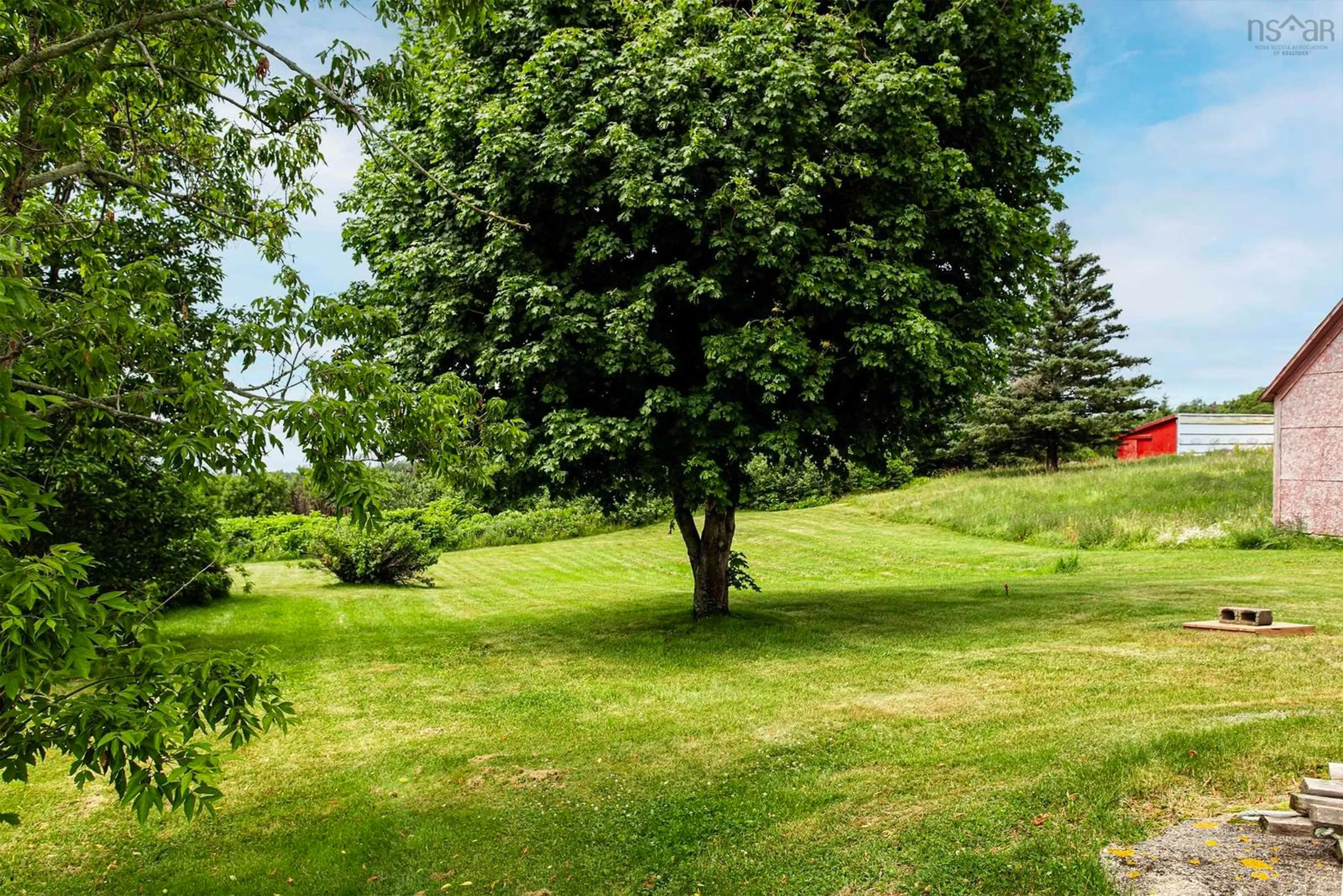 Patio, forest/trees view for 8239 Shore Rd, Hampton Nova Scotia B0S 1L0
