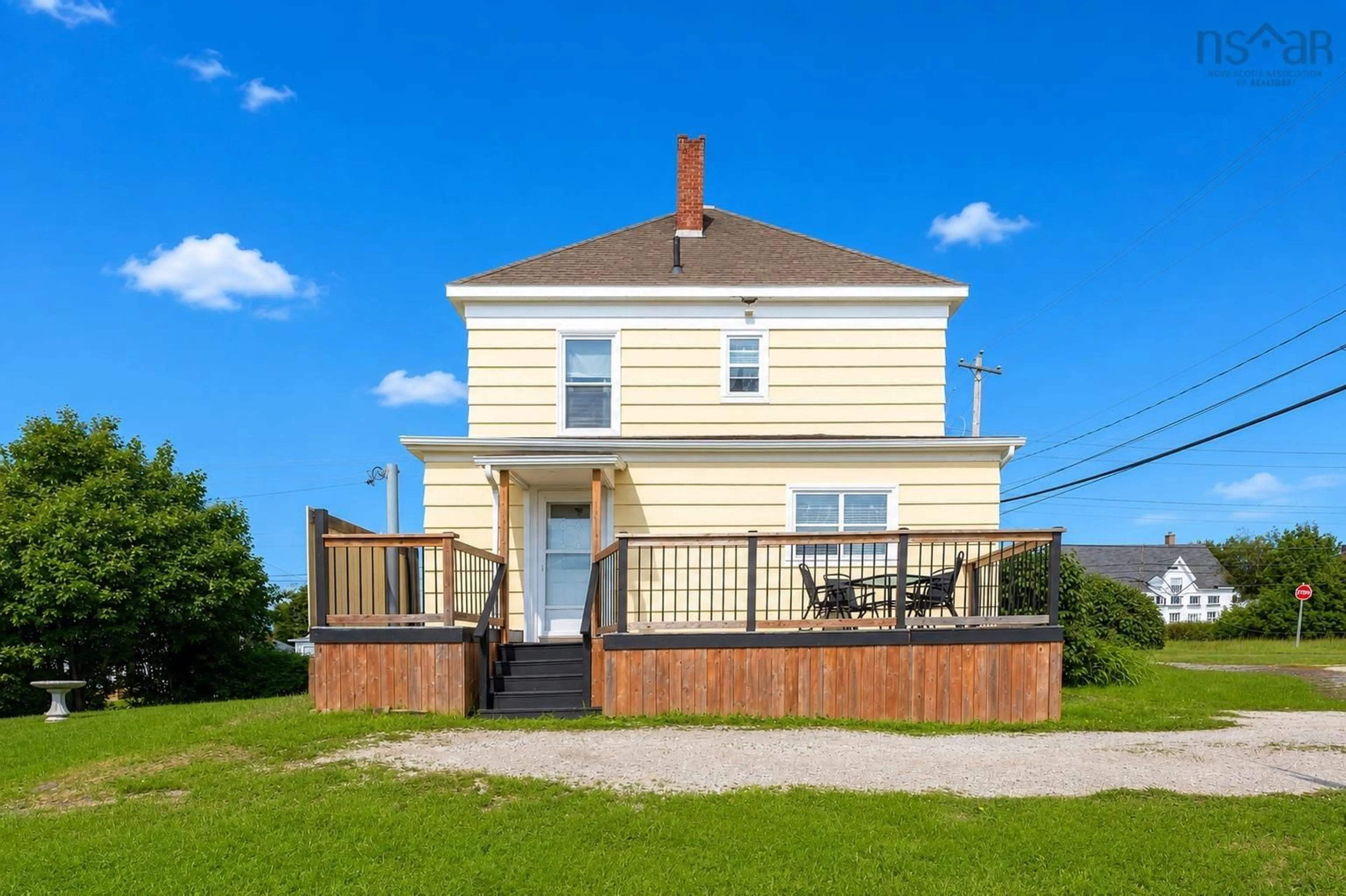 A pic from outside/outdoor area/front of a property/back of a property/a pic from drone, building for 32 Fraser Ave, Sydney Mines Nova Scotia B1V 2B7
