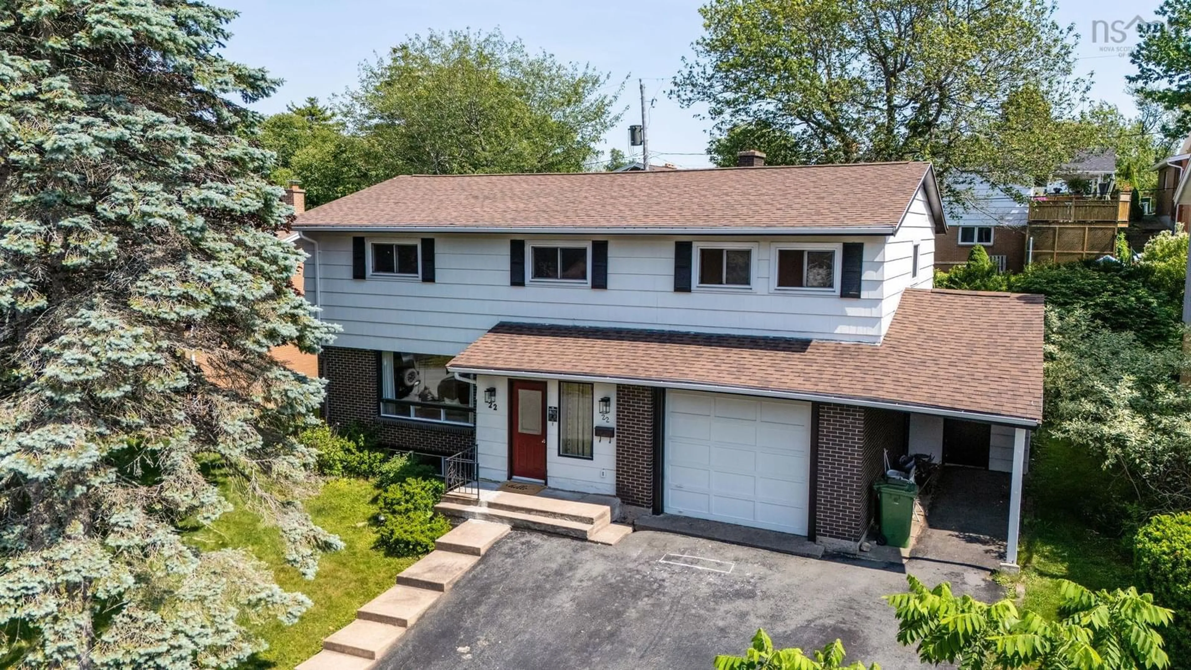 A pic from outside/outdoor area/front of a property/back of a property/a pic from drone, street for 22 Northcliffe Lane, Clayton Park Nova Scotia B3M 2Z6