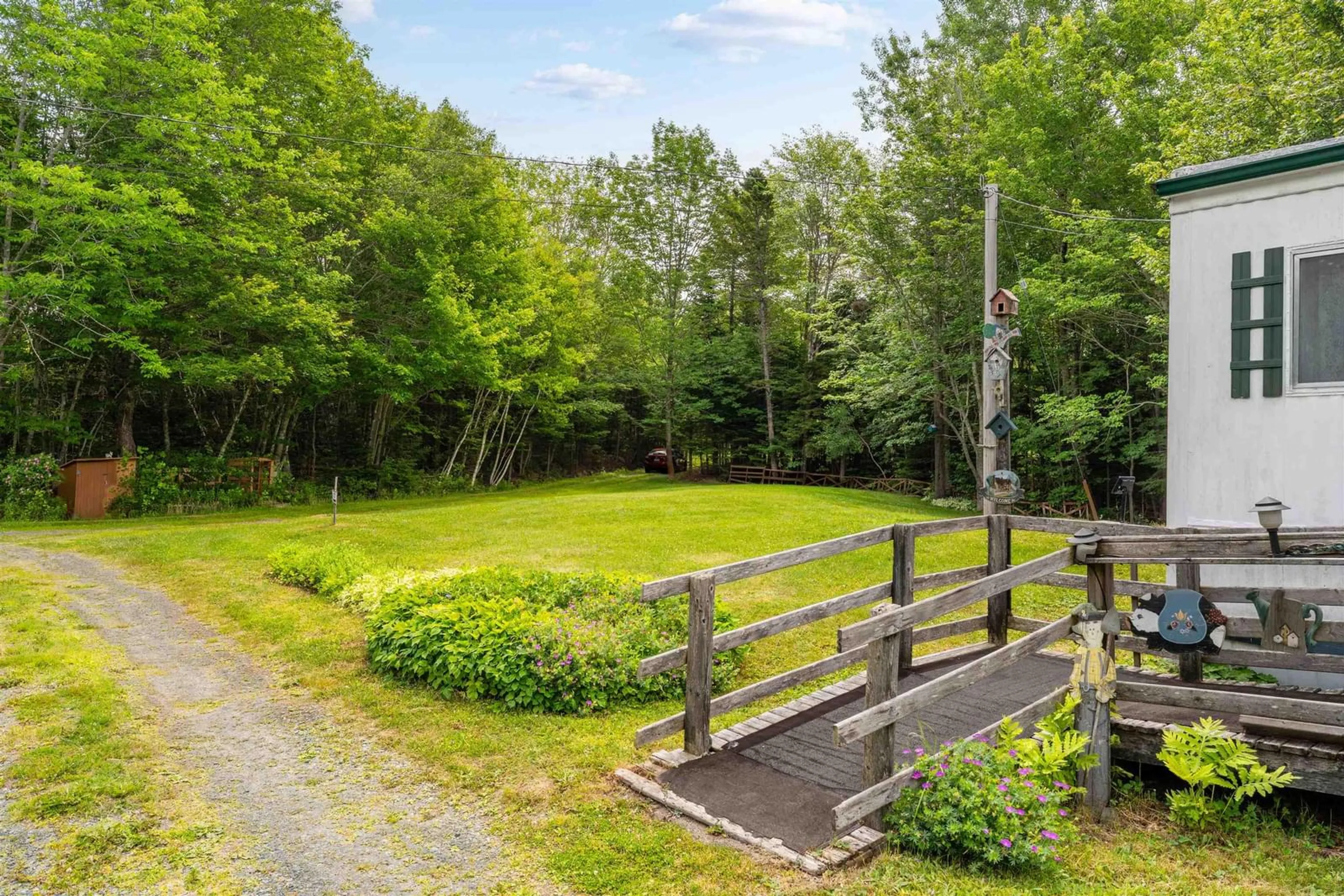 A pic from outside/outdoor area/front of a property/back of a property/a pic from drone, forest/trees view for 172 Llewellyn Rd, Middlewood Nova Scotia B4V 6L5