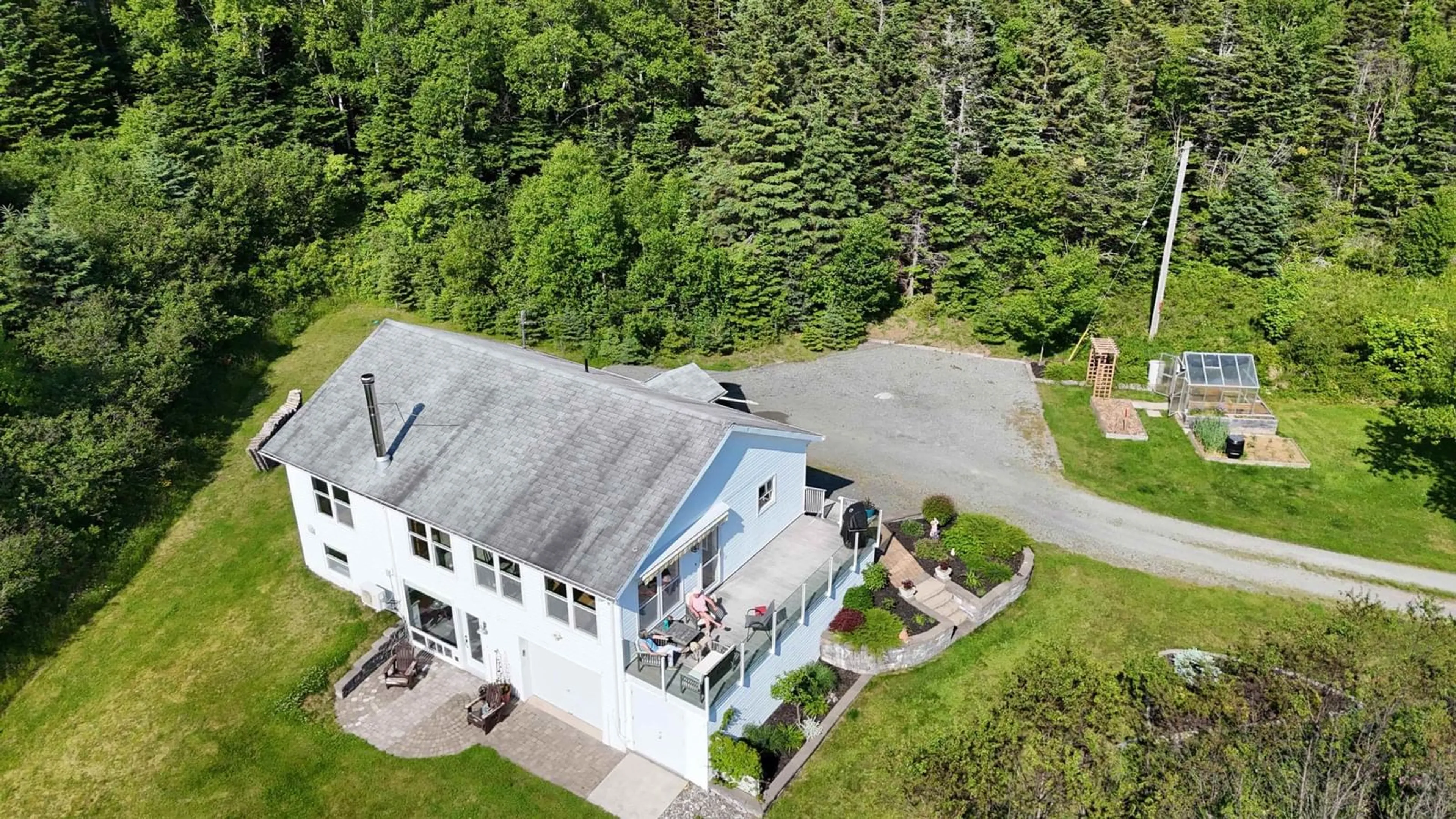 A pic from outside/outdoor area/front of a property/back of a property/a pic from drone, building for 217 Corbetts Cove Rd, Lynche River Nova Scotia B0E 3B0