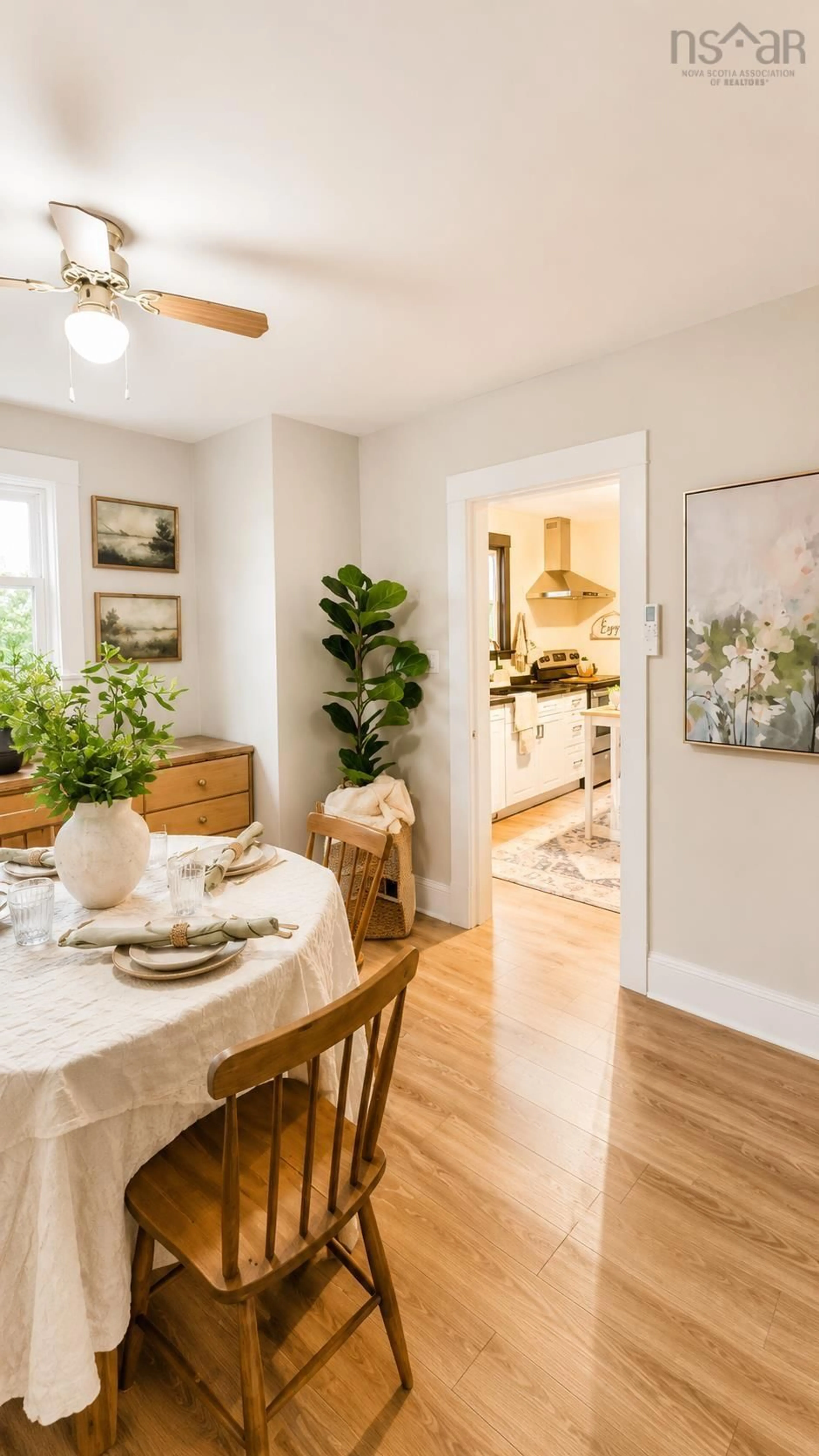 Dining room, wood/laminate floor for 71 Richmond St, Sydney Nova Scotia B1P 2V1