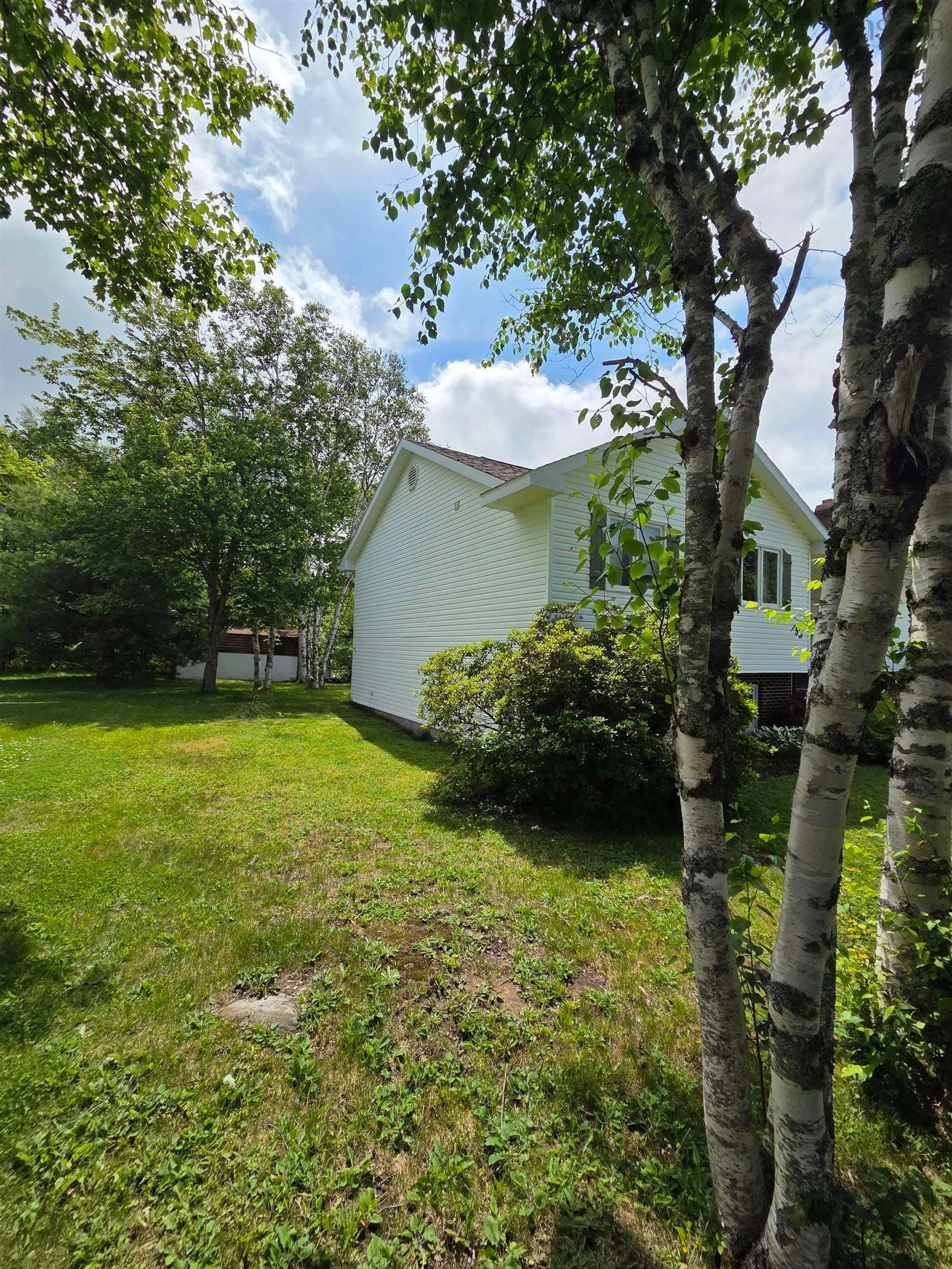 A pic from outside/outdoor area/front of a property/back of a property/a pic from drone, unknown for 33 Carmichael Dr, Sydney River Nova Scotia B1S 3K3