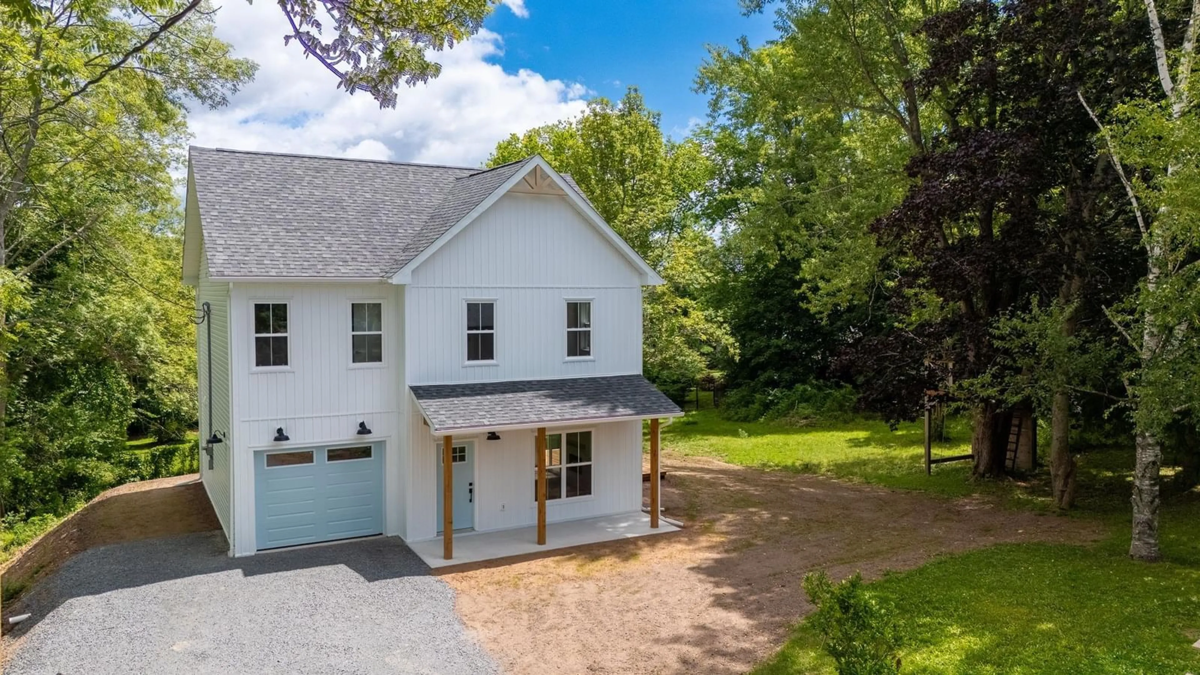 A pic from outside/outdoor area/front of a property/back of a property/a pic from drone, street for 496 Highland Ave, Windsor Nova Scotia B0N 2T0