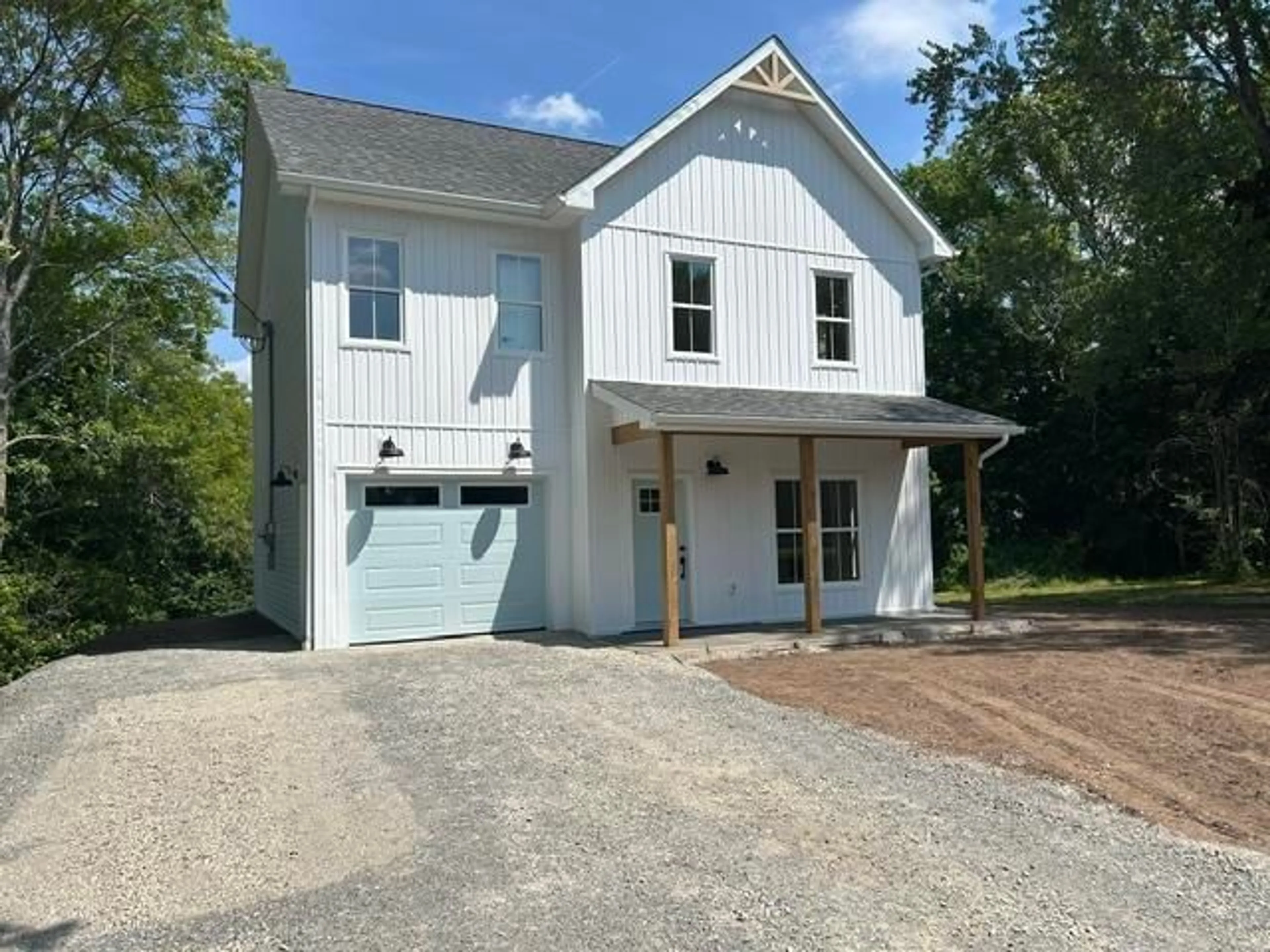 Home with vinyl exterior material, street for 496 Highland Ave, Windsor Nova Scotia B0N 2T0