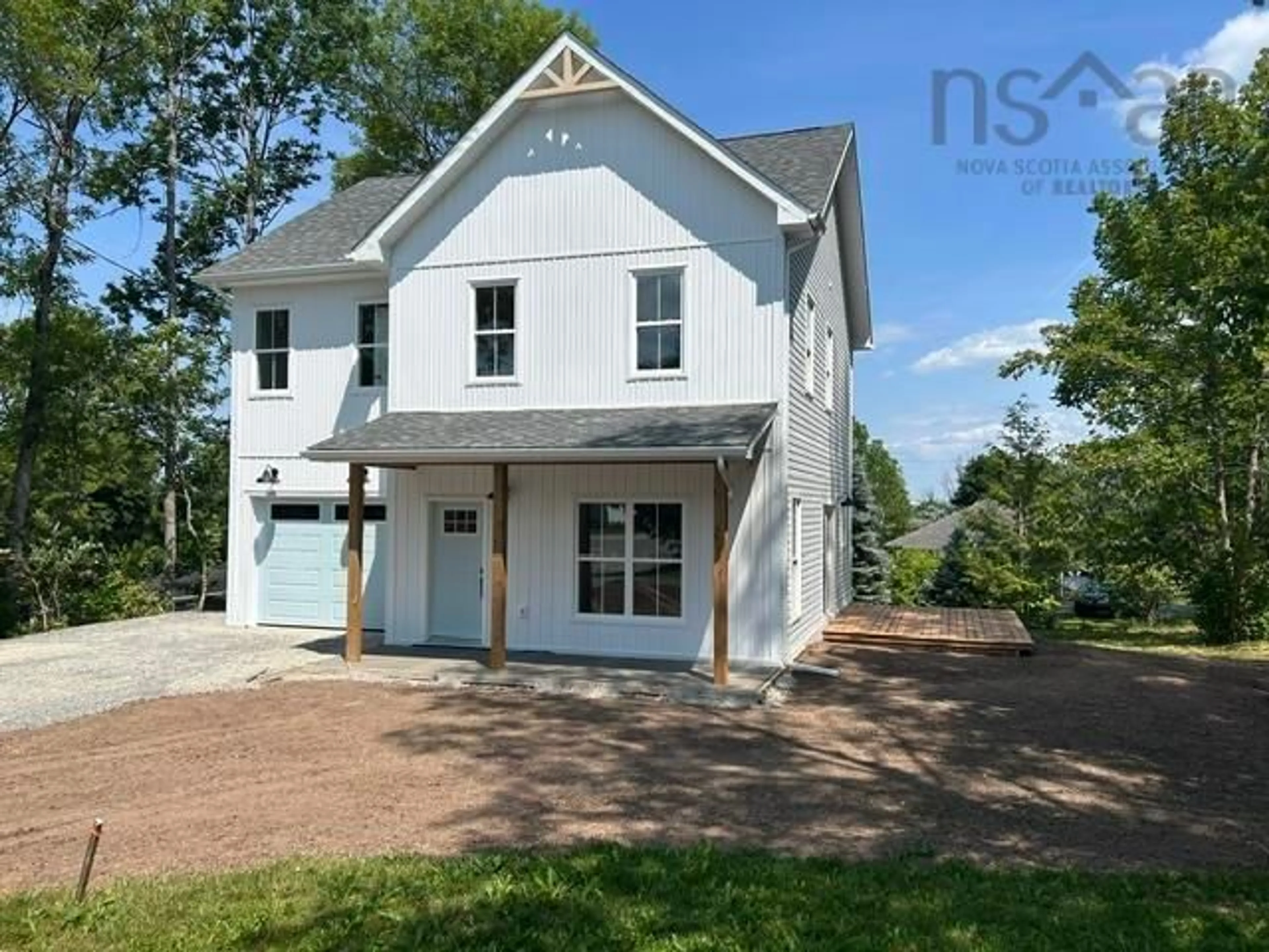 Home with vinyl exterior material, street for 496 Highland Ave, Windsor Nova Scotia B0N 2T0