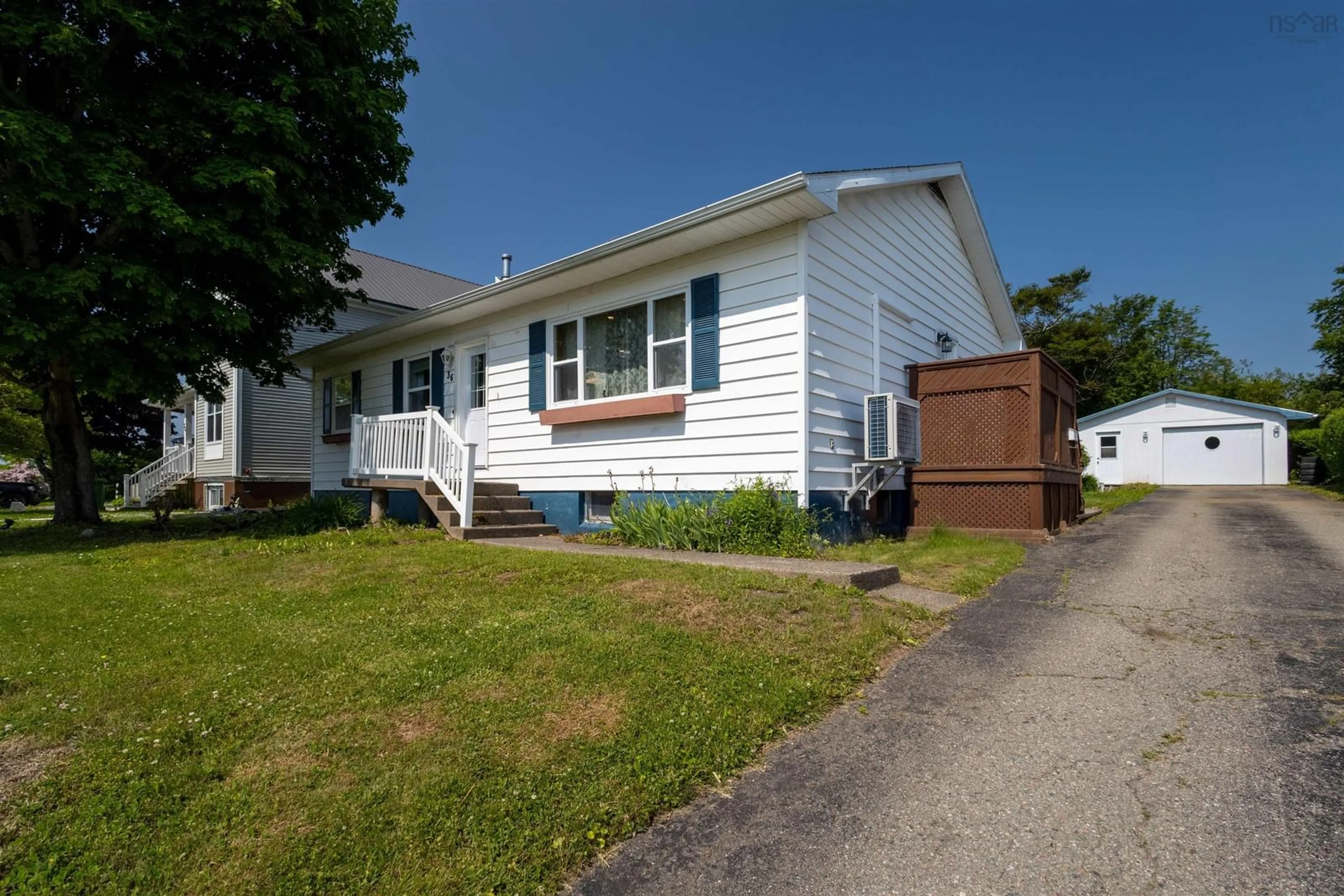 Home with vinyl exterior material, street for 36 Holic Ave, North Sydney Nova Scotia B2A 3R8