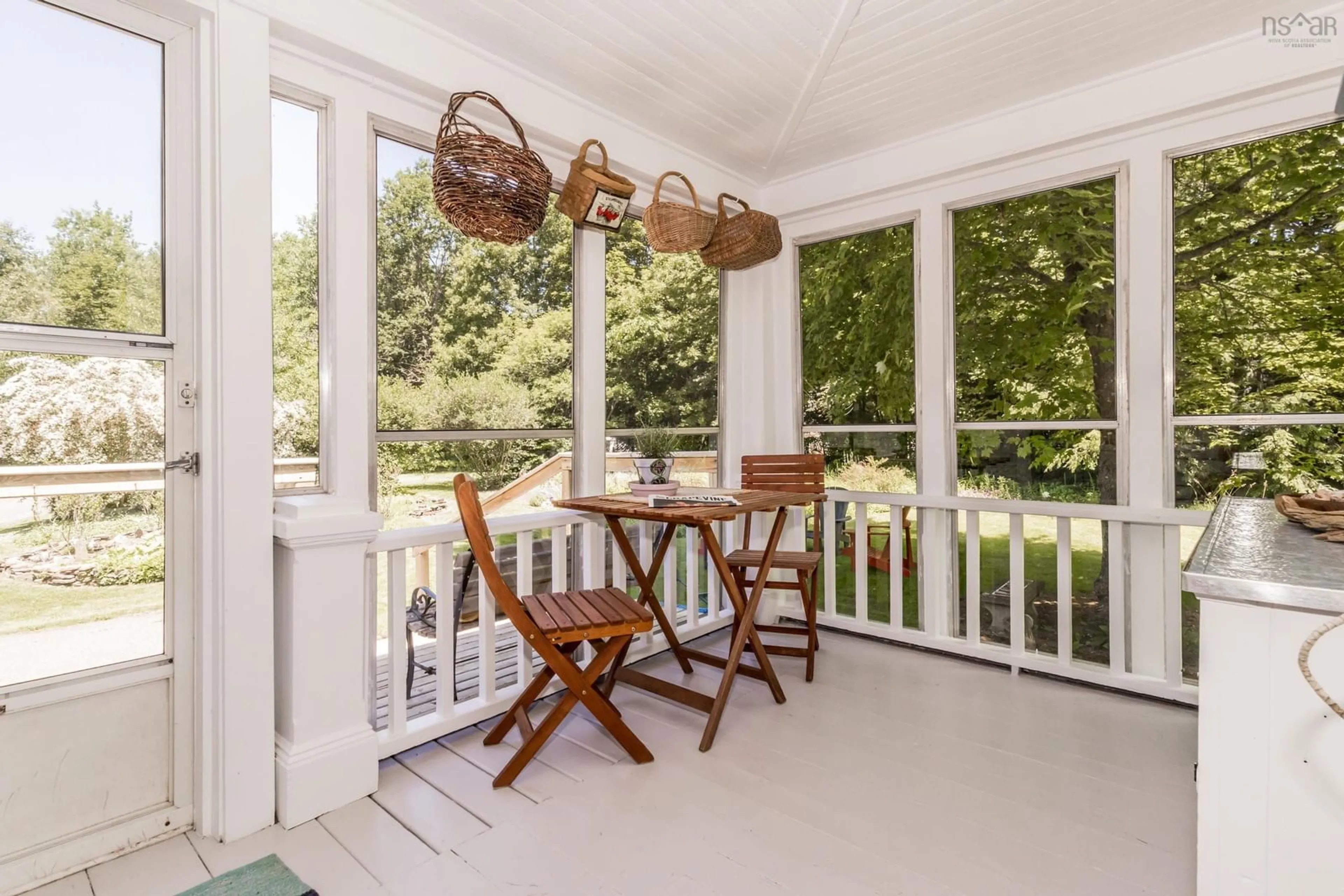 Patio, water/lake/river/ocean view for 146 Main St, Wolfville Nova Scotia B4P 1C1