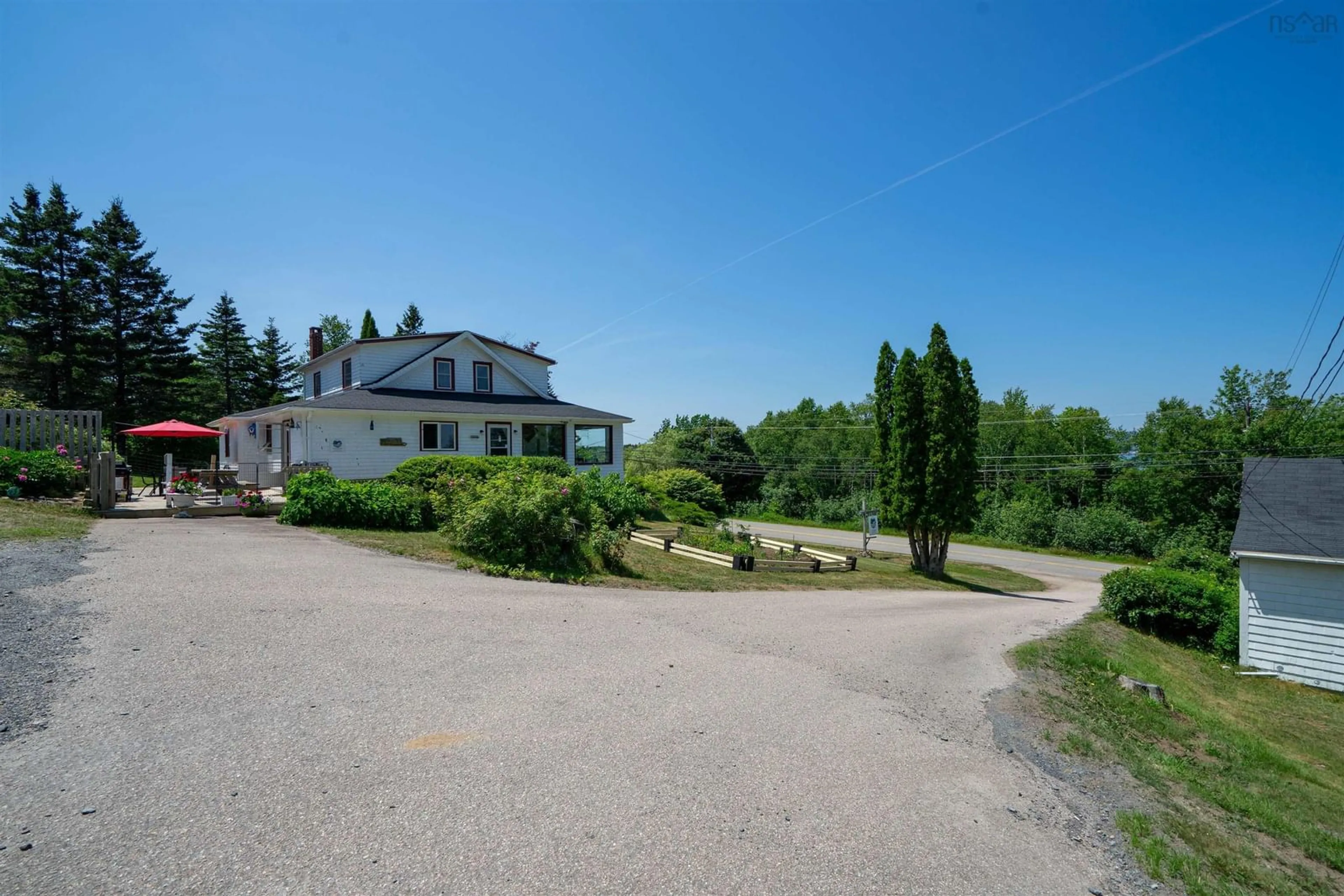 A pic from outside/outdoor area/front of a property/back of a property/a pic from drone, unknown for 234 Highway 1, Smiths Cove Nova Scotia B0S 1S0