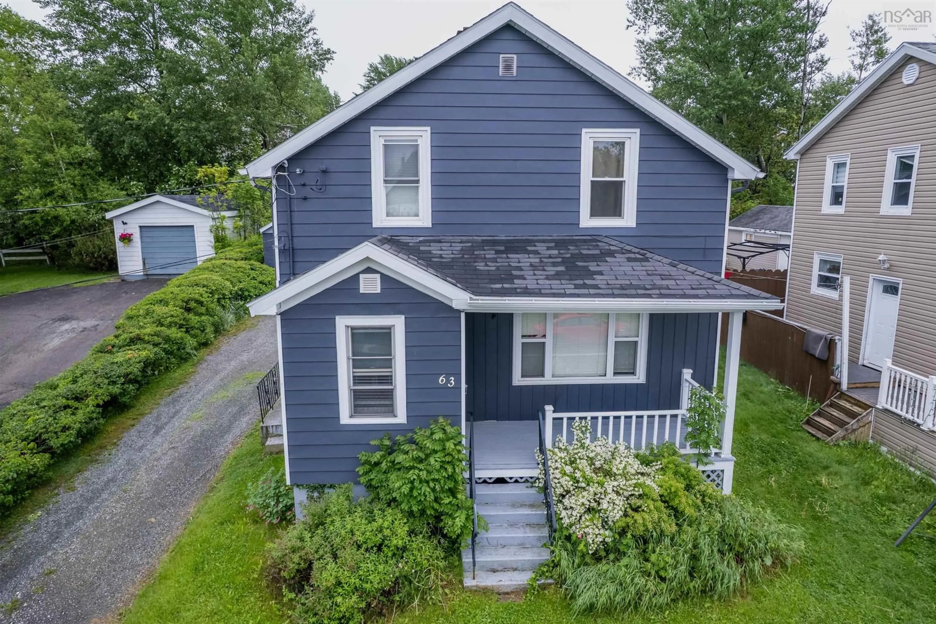 A pic from outside/outdoor area/front of a property/back of a property/a pic from drone, street for 63 Sutherland St, Sydney Nova Scotia B1P 2X1