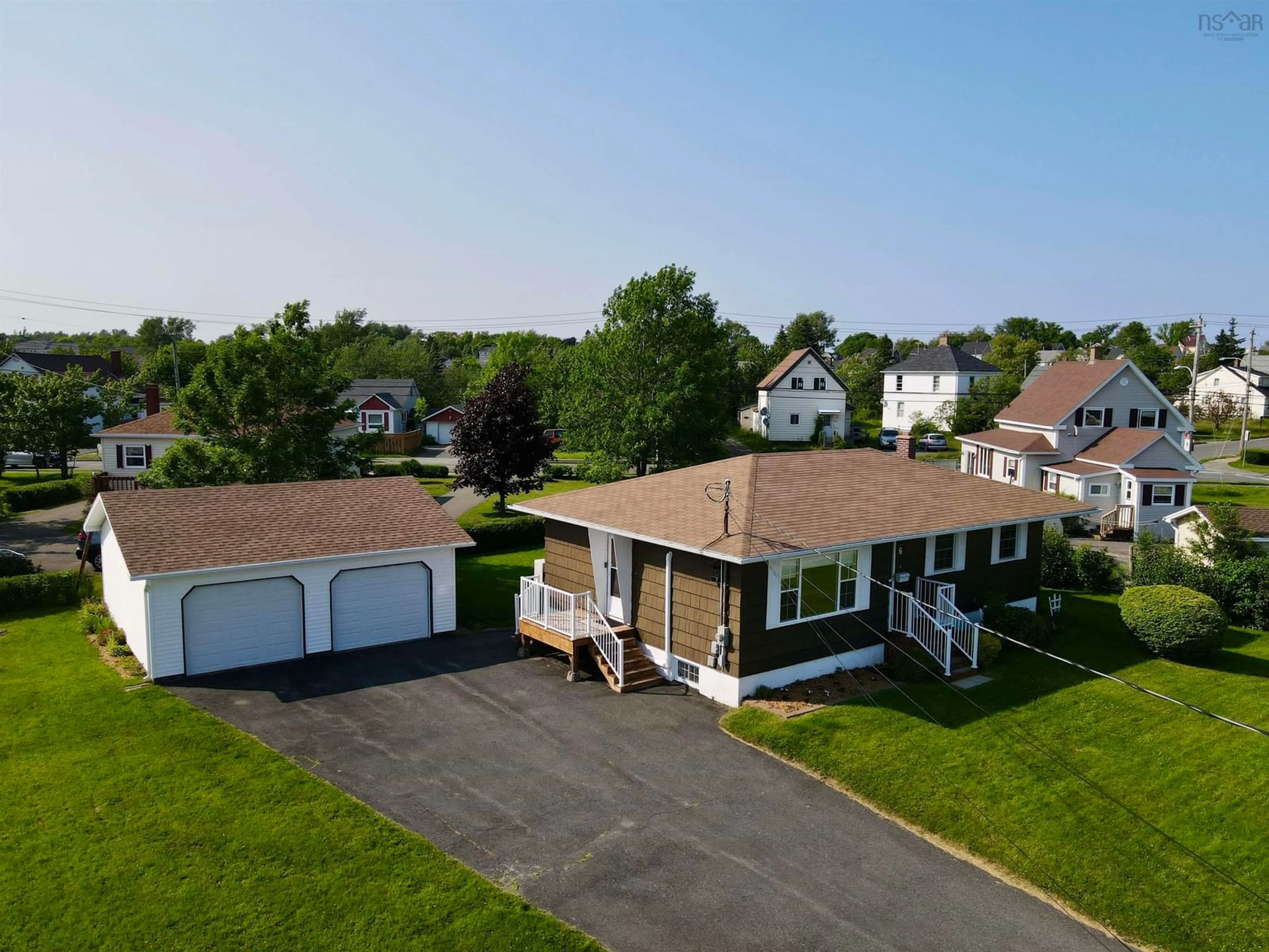 A pic from outside/outdoor area/front of a property/back of a property/a pic from drone, street for 6 Rosewood Ave, Glace Bay Nova Scotia B1A 2Y3