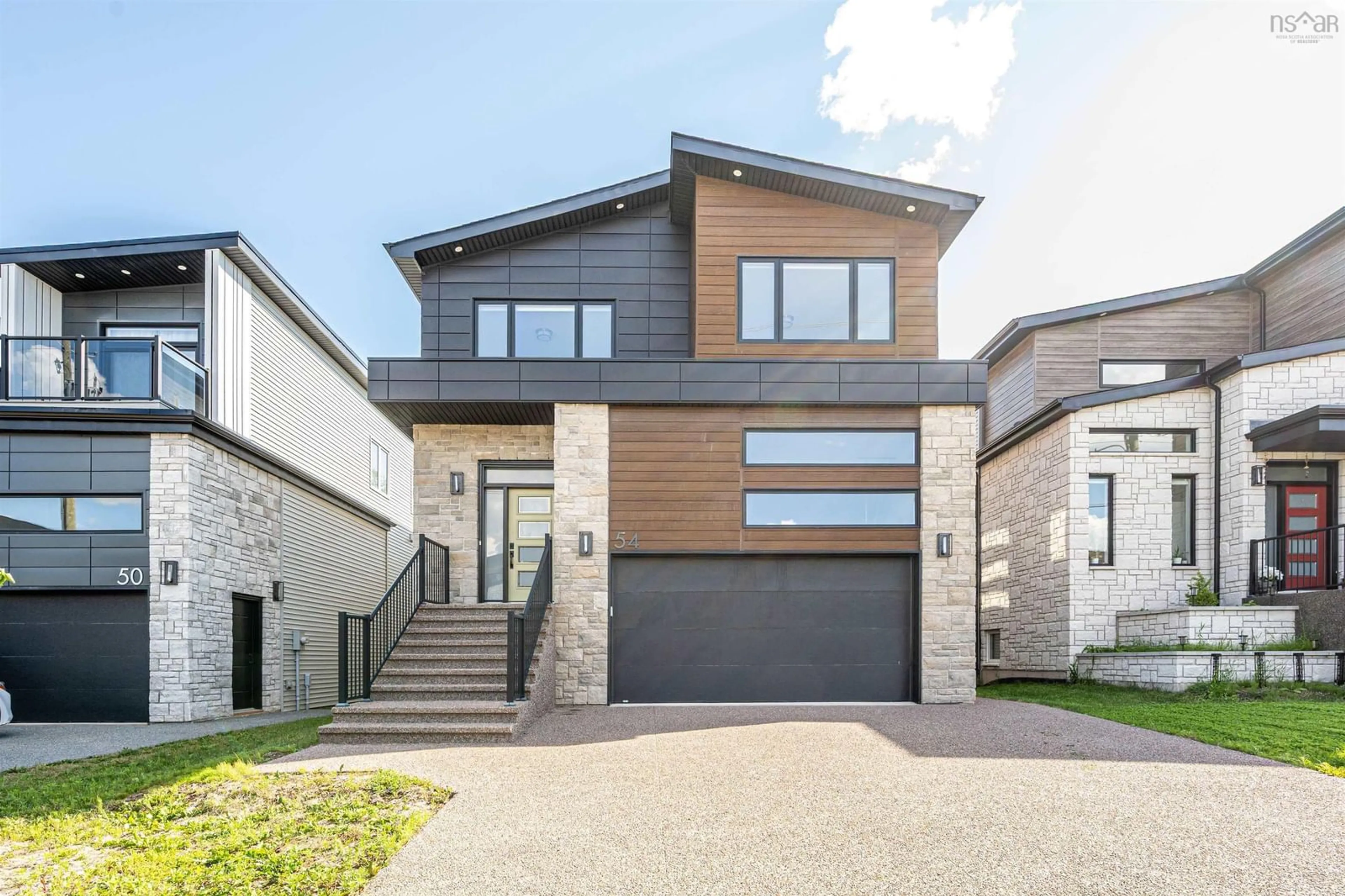 Home with brick exterior material, street for 54 Puncheon Way, Bedford Nova Scotia B4B 2L1