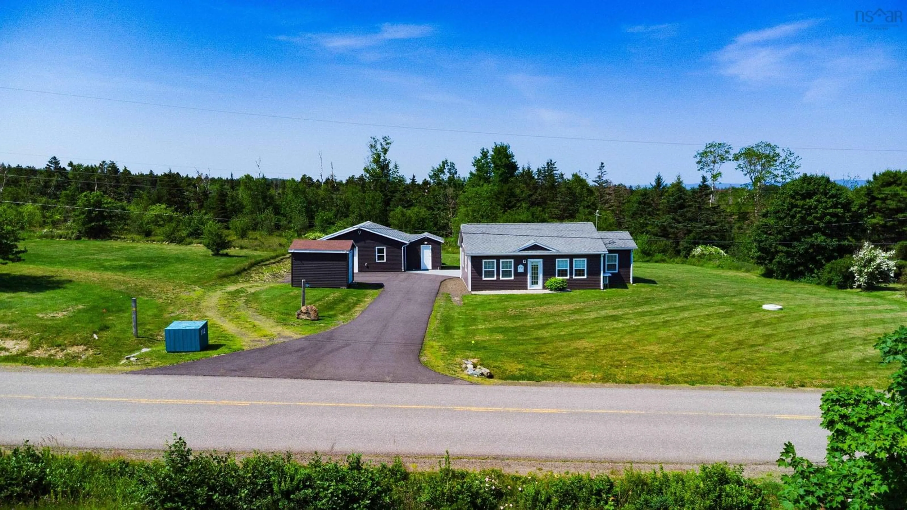 A pic from outside/outdoor area/front of a property/back of a property/a pic from drone, unknown for 112 North Range Cross Road, Barton Nova Scotia B0W 1H0