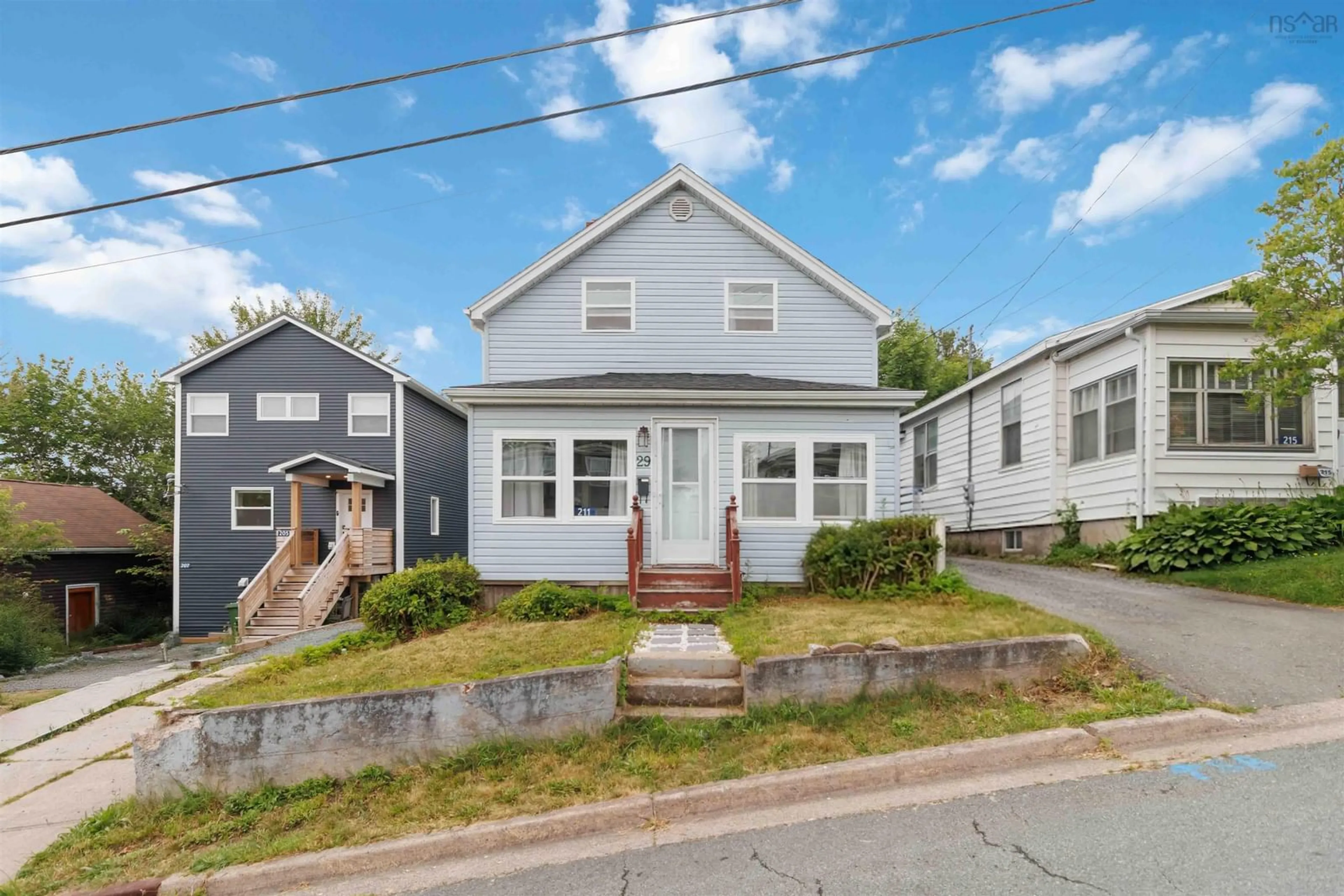 Home with vinyl exterior material, street for 211 Marvin St, Dartmouth Nova Scotia B2Y 2L9