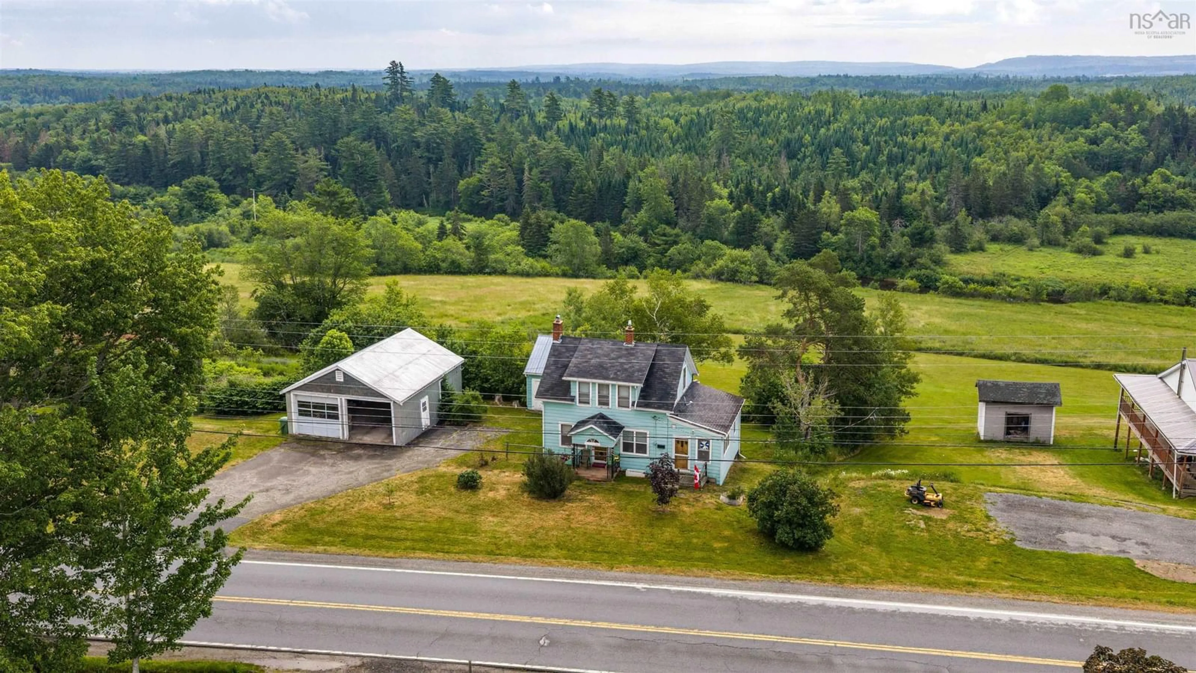 A pic from outside/outdoor area/front of a property/back of a property/a pic from drone, unknown for 4322 Highway 236, Kennetcook Nova Scotia B0N 1T0