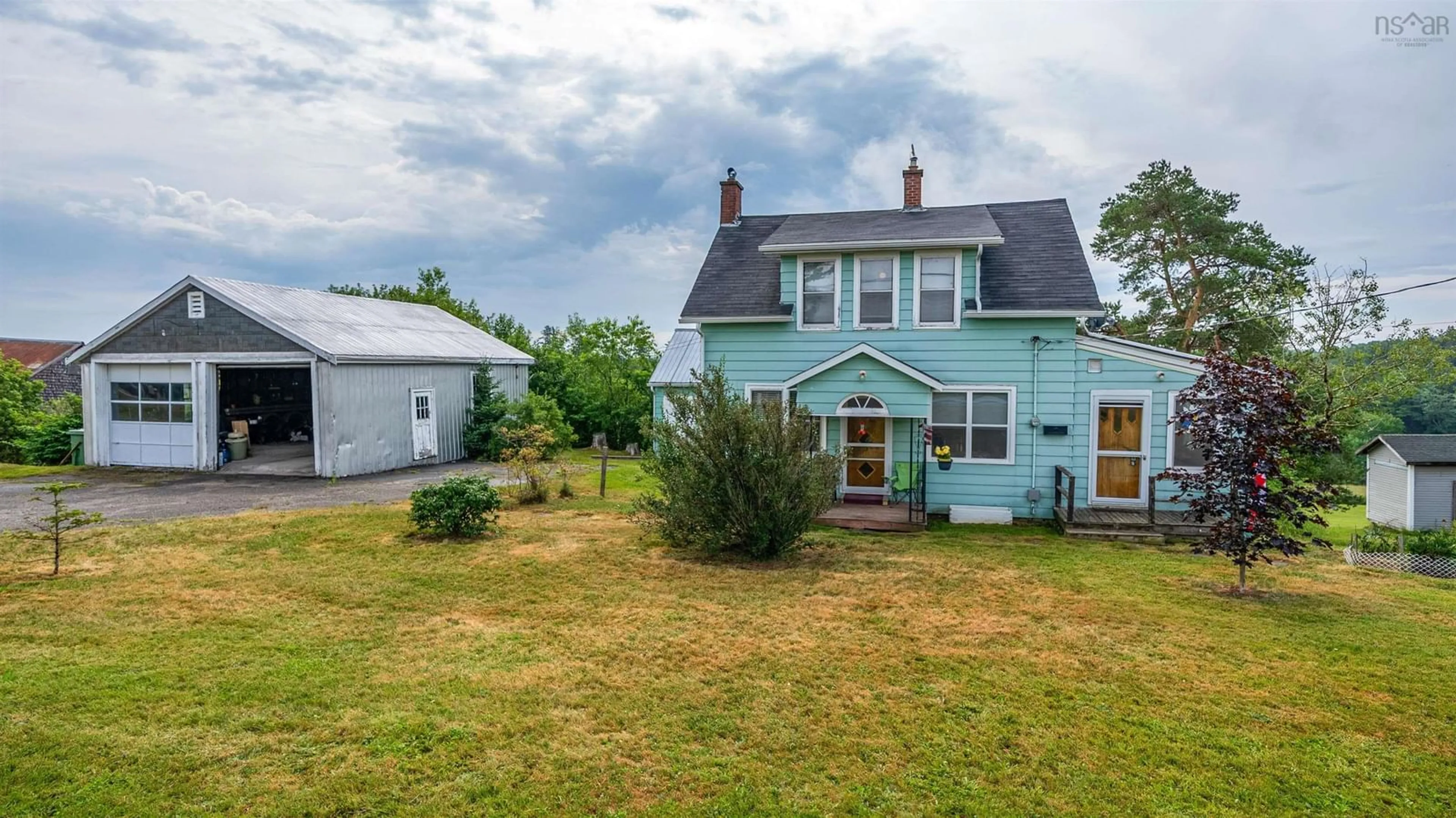 A pic from outside/outdoor area/front of a property/back of a property/a pic from drone, street for 4322 Highway 236, Kennetcook Nova Scotia B0N 1T0