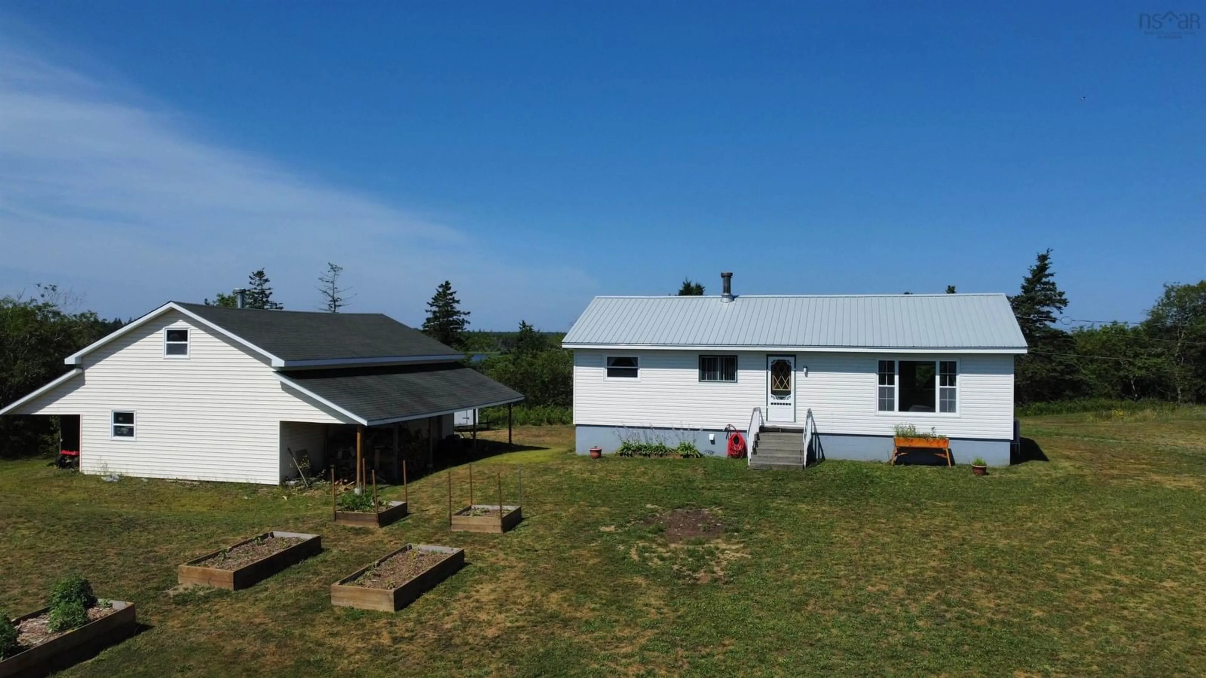 A pic from outside/outdoor area/front of a property/back of a property/a pic from drone, building for 27 Chemin De La Bloquine, Amiraults Hill Nova Scotia B0W 3M0