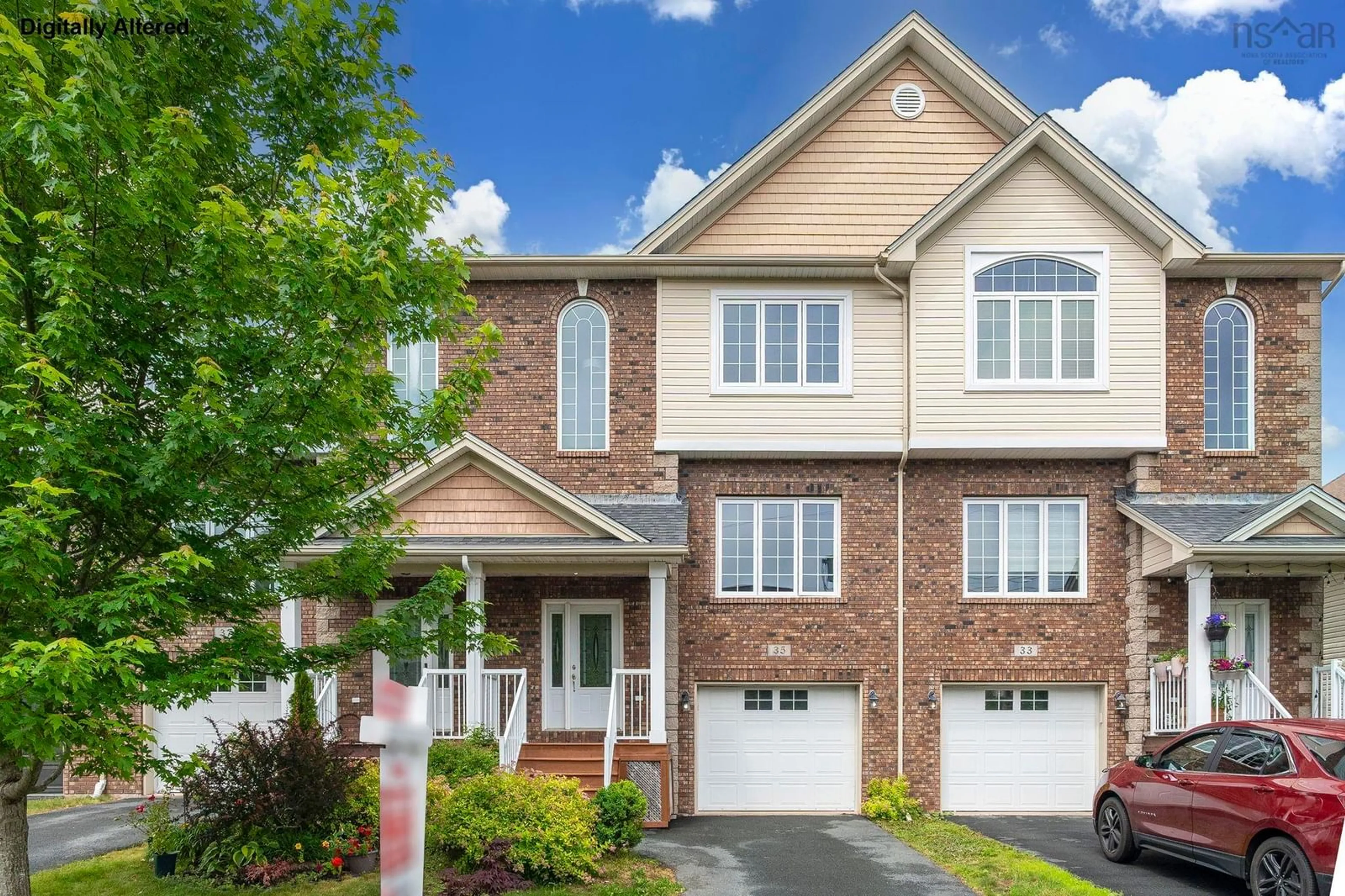 Home with brick exterior material, street for 35 Stockton Ridge, Bedford Nova Scotia B4A 0E4