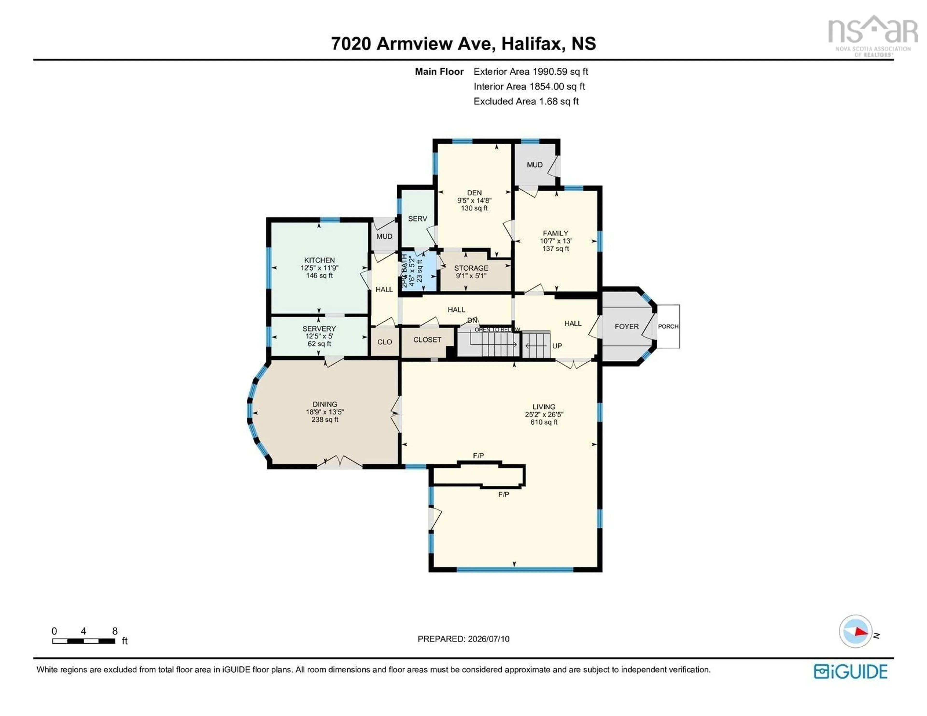 Floor plan for 7020 Armview Ave, Halifax Nova Scotia B3H 2M4