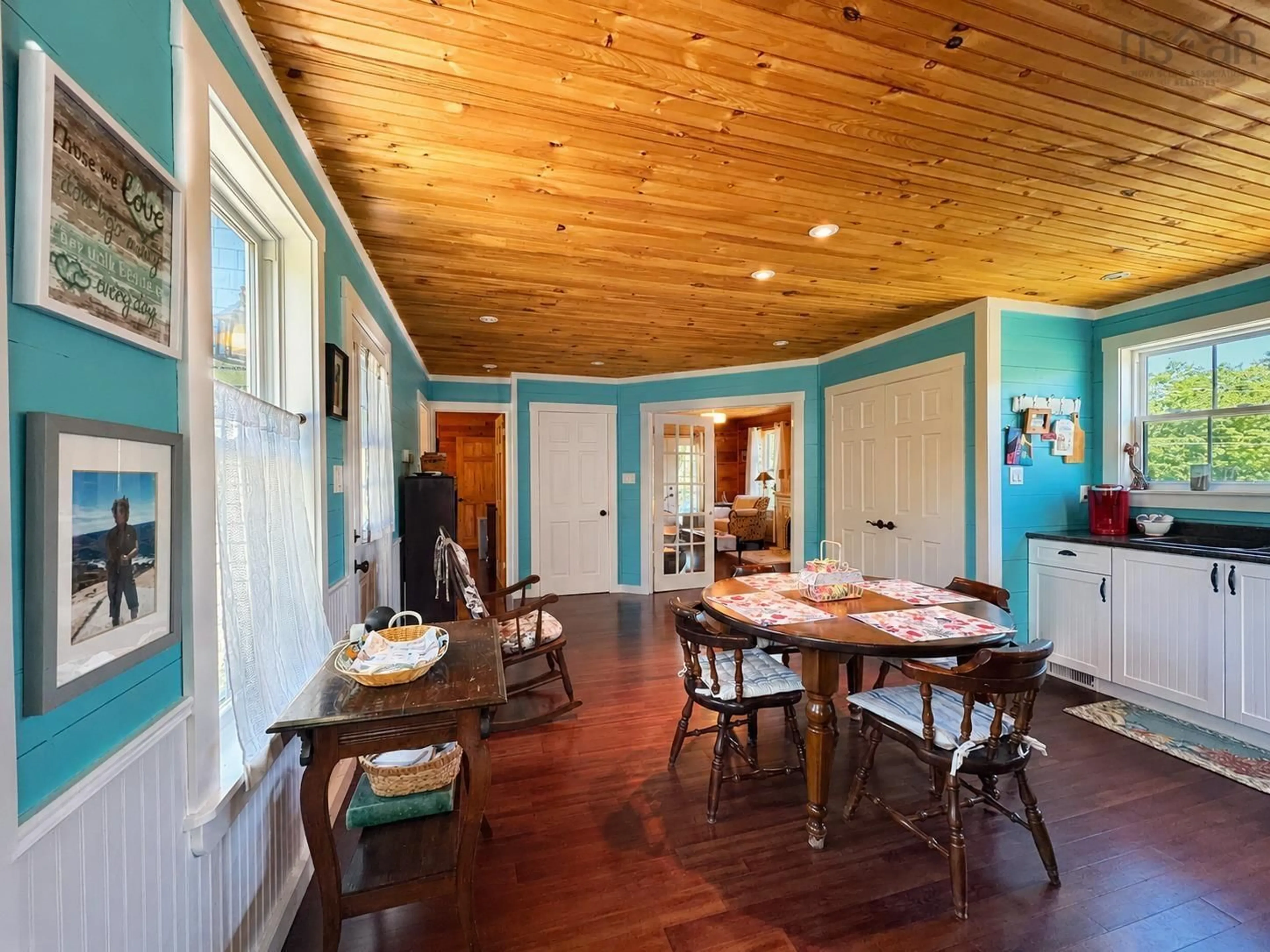 Dining room, wood/laminate floor for 29616 Cabot Trail, Cape North Nova Scotia B0C 1G0