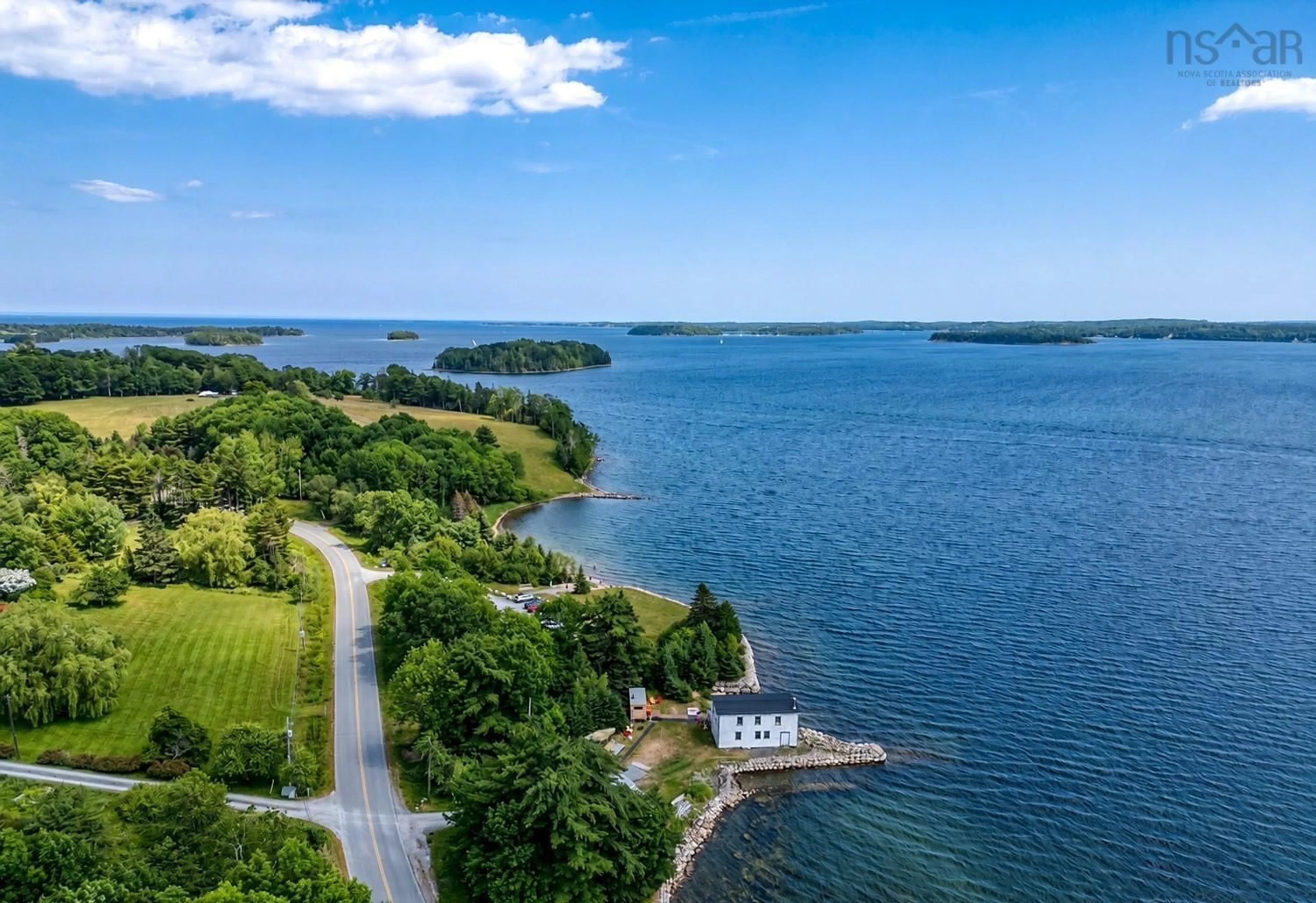 A pic from outside/outdoor area/front of a property/back of a property/a pic from drone, water/lake/river/ocean view for 1036 Oakland Rd, Oakland Nova Scotia B0J 2E0