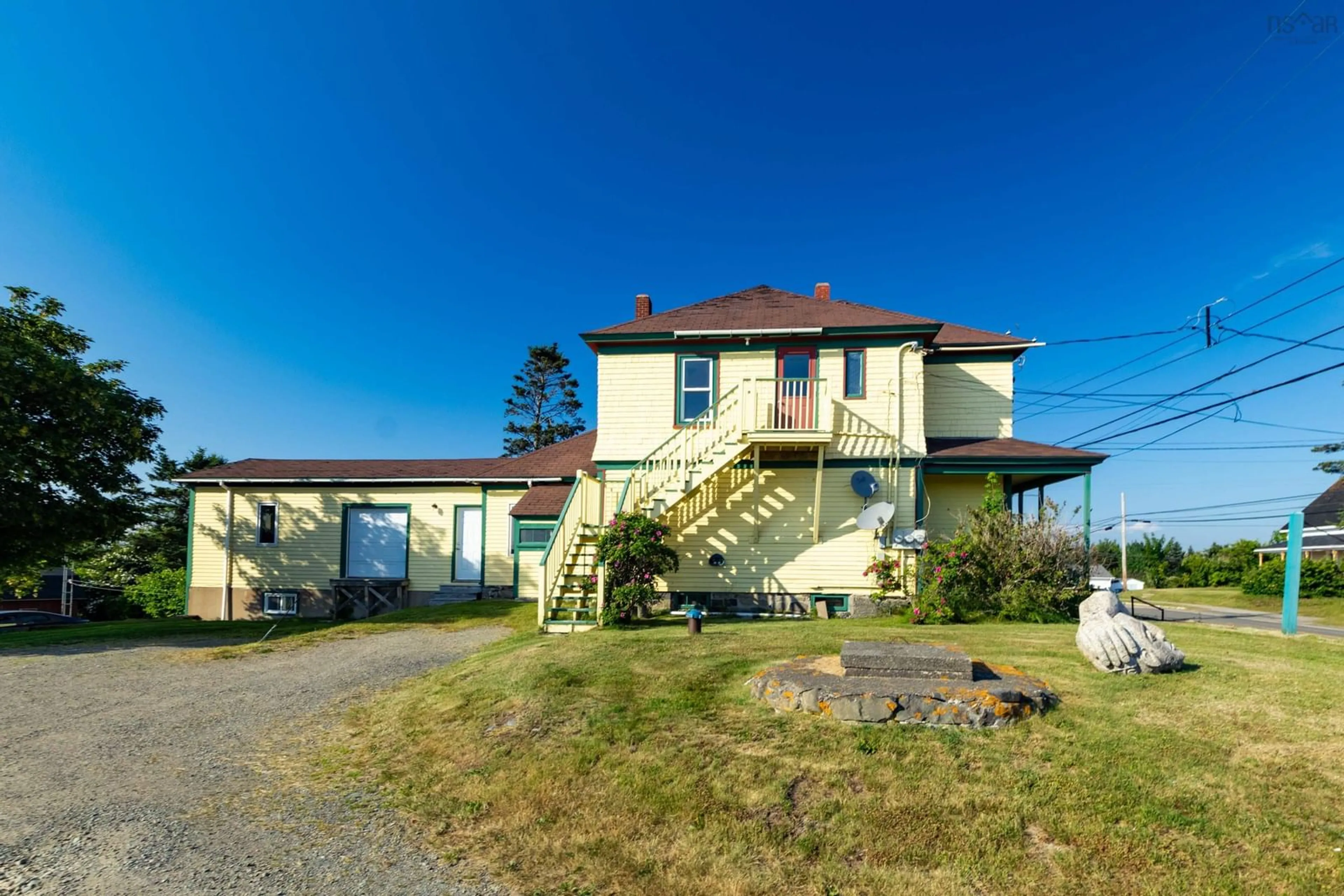 A pic from outside/outdoor area/front of a property/back of a property/a pic from drone, building for 1813 Highway 1, Church Point Nova Scotia B0W 1M0