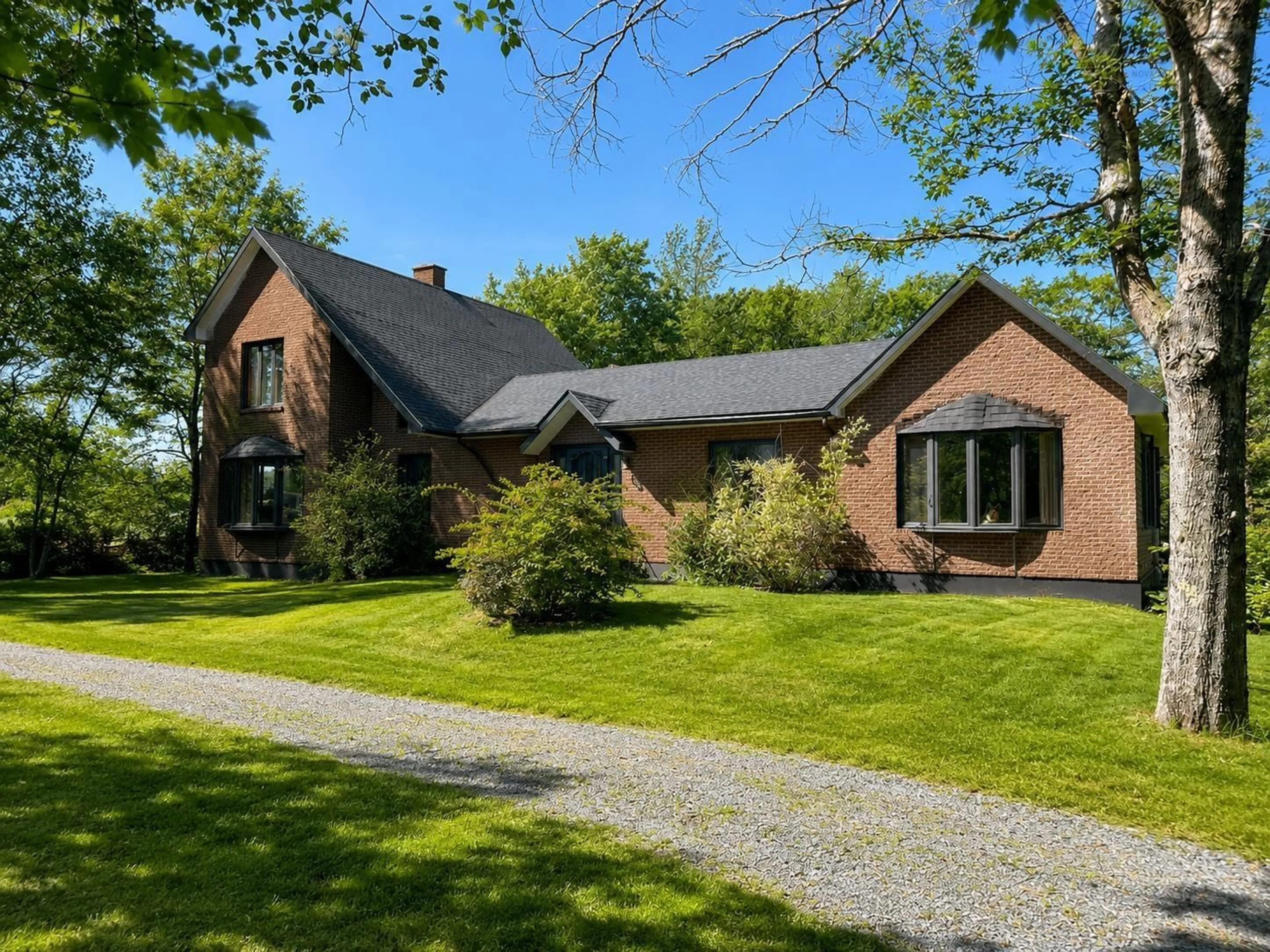 Home with brick exterior material, street for 3852 Highway 208, Colpton Nova Scotia B0R 1E0
